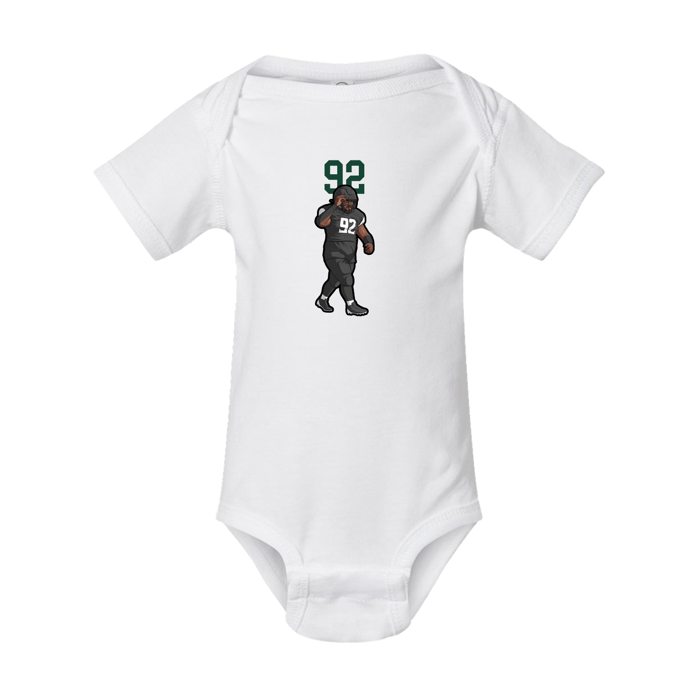 Baby Onesie — Number Top in White