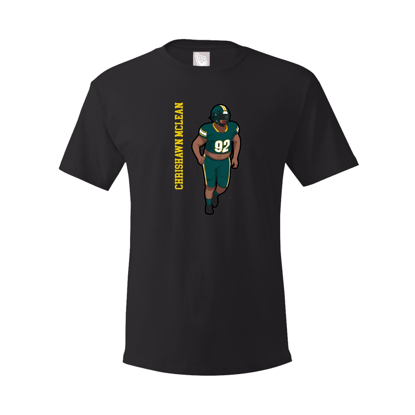 Tee — Name Vertical in Black