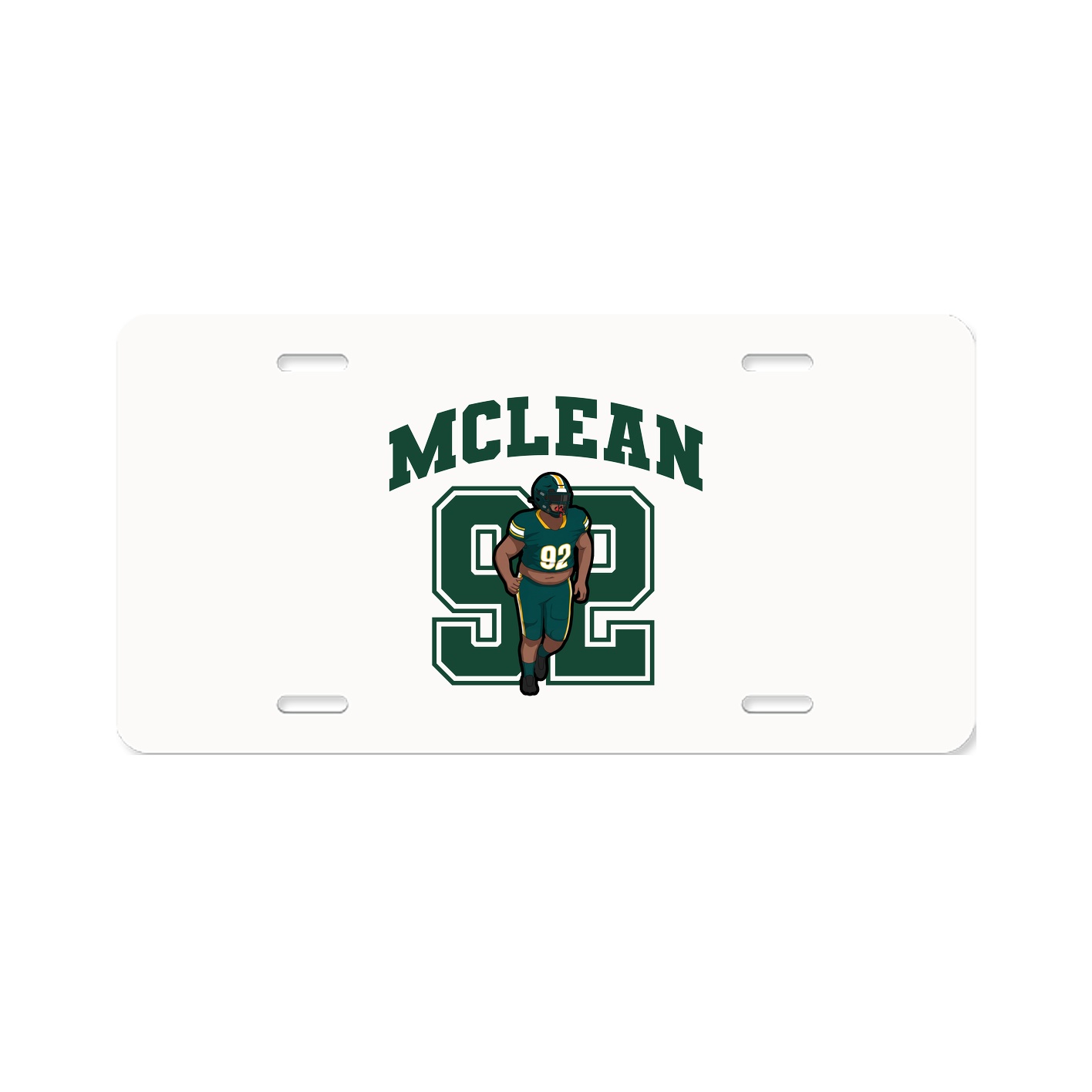 License Plate — Number in Classic