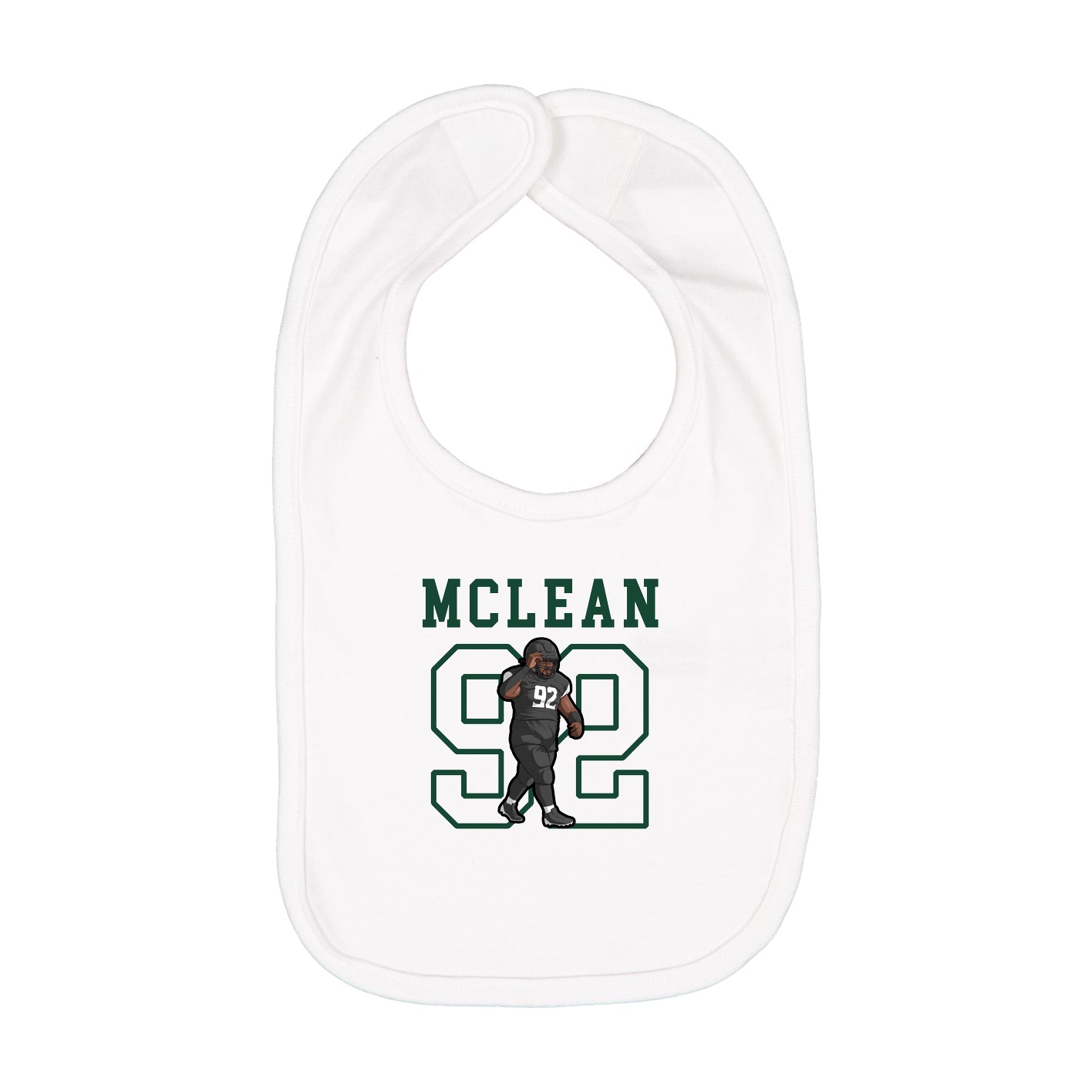 Infant Bib — Shirsey in White
