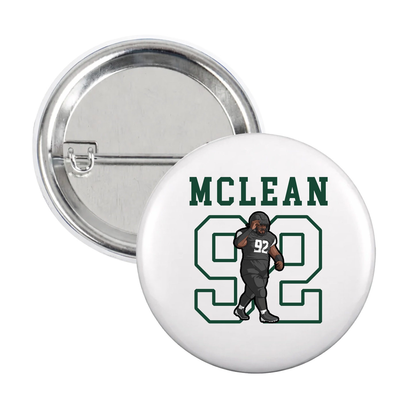 Game Day Button — Shirsey in White
