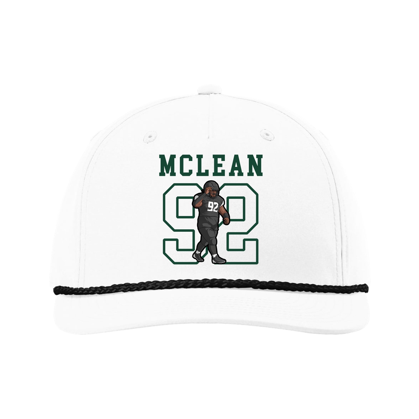 Five-Panel Classic Rope Cap — Shirsey in White