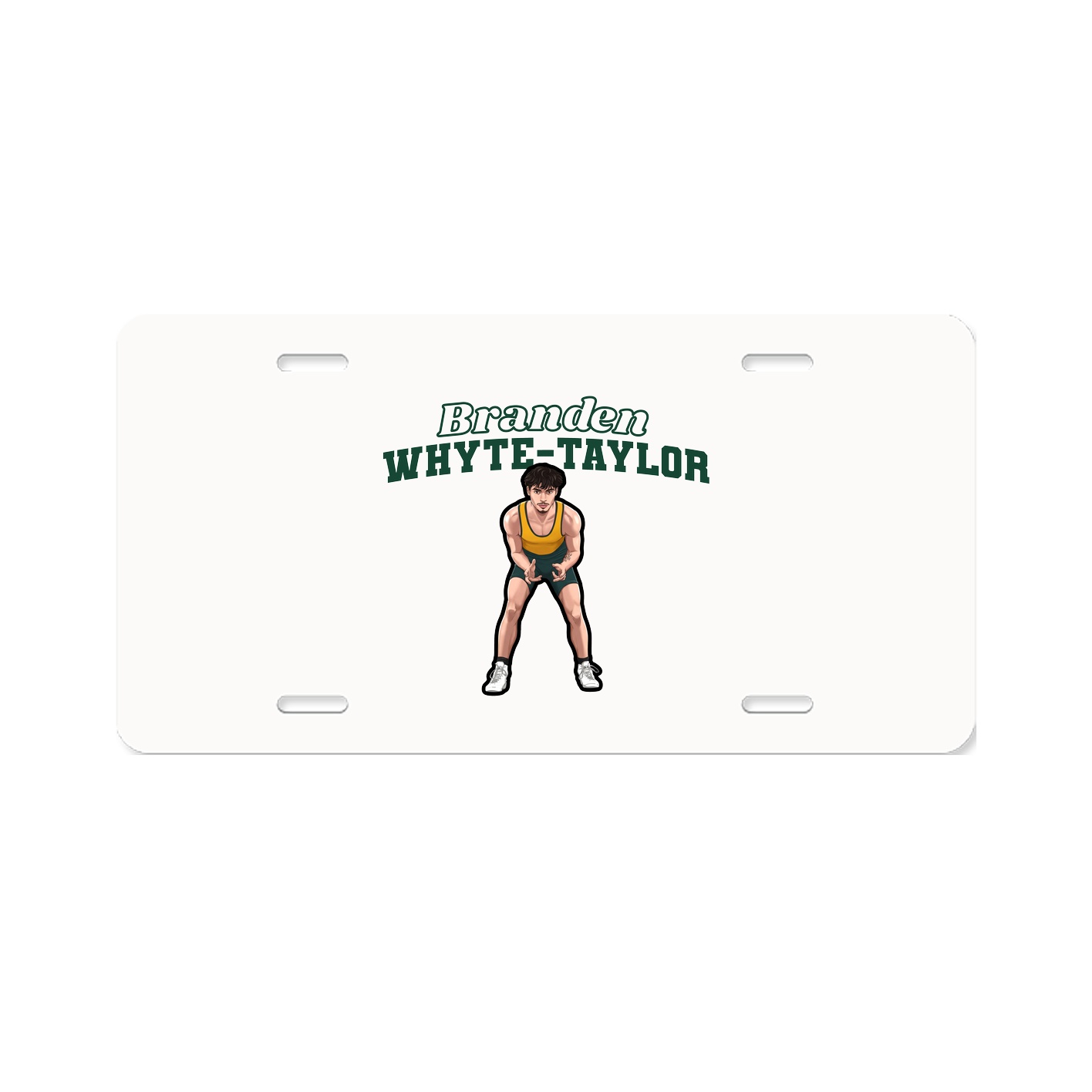 License Plate — Name Arch in Classic