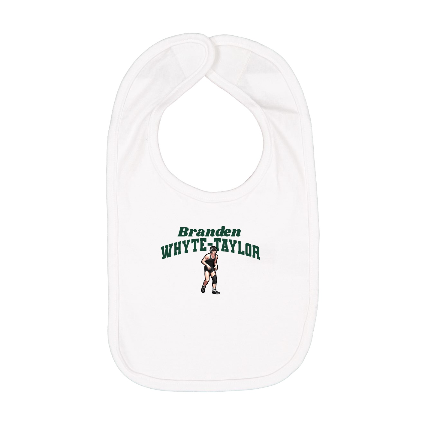 Infant Bib — Signature Arch in White