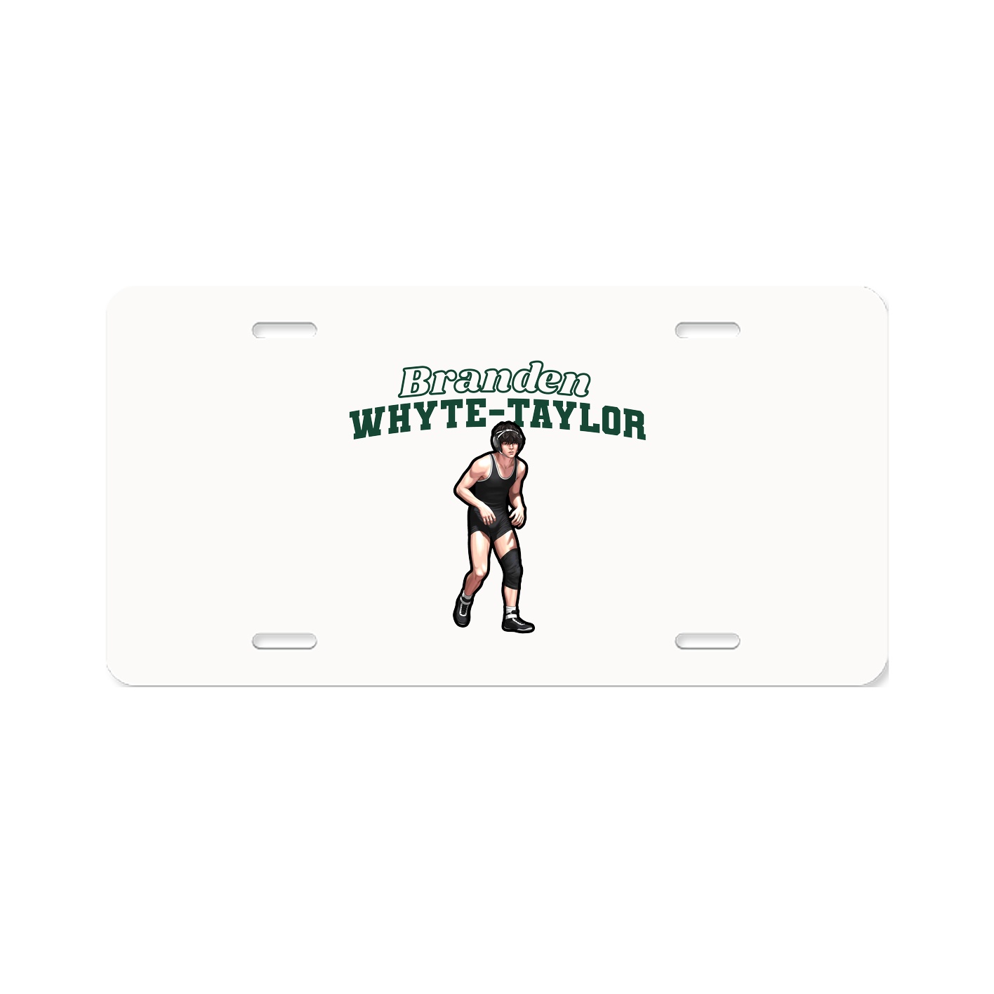 License Plate — Name Arch in Classic