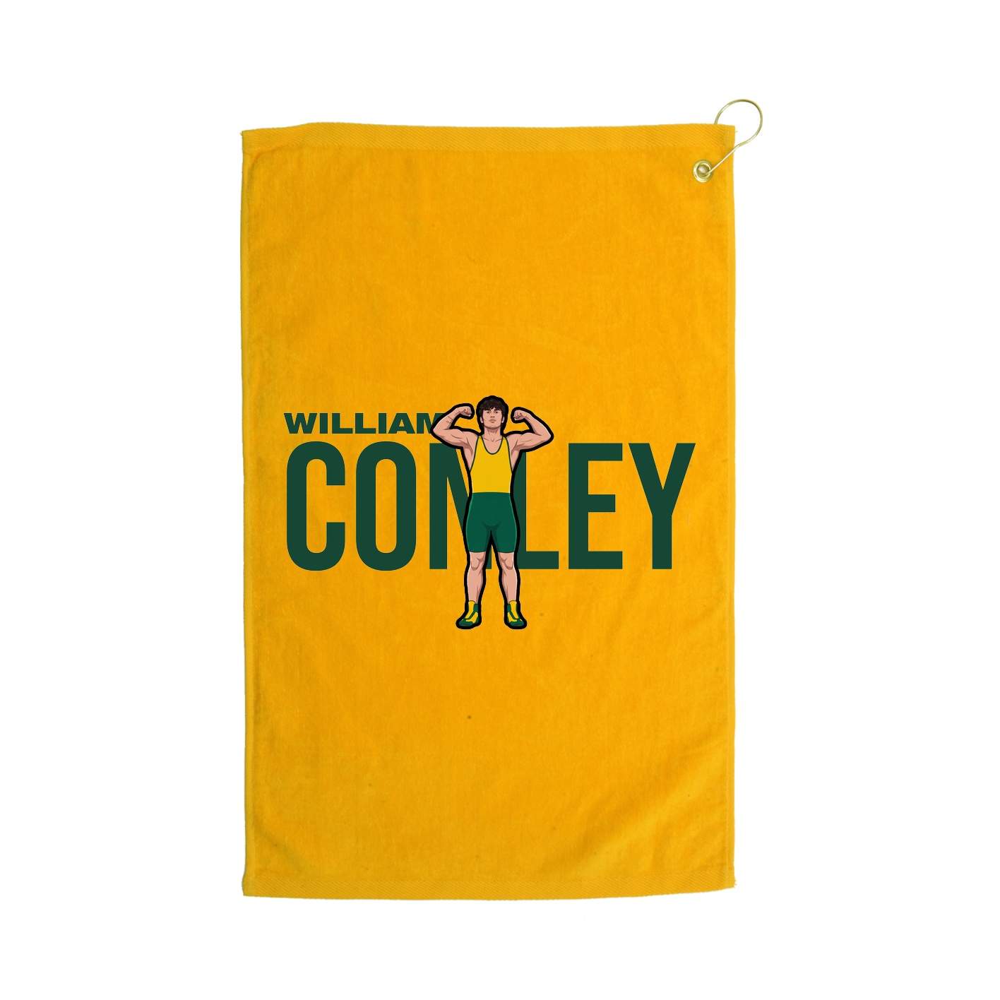 Golf Towel — Player Name in Gold