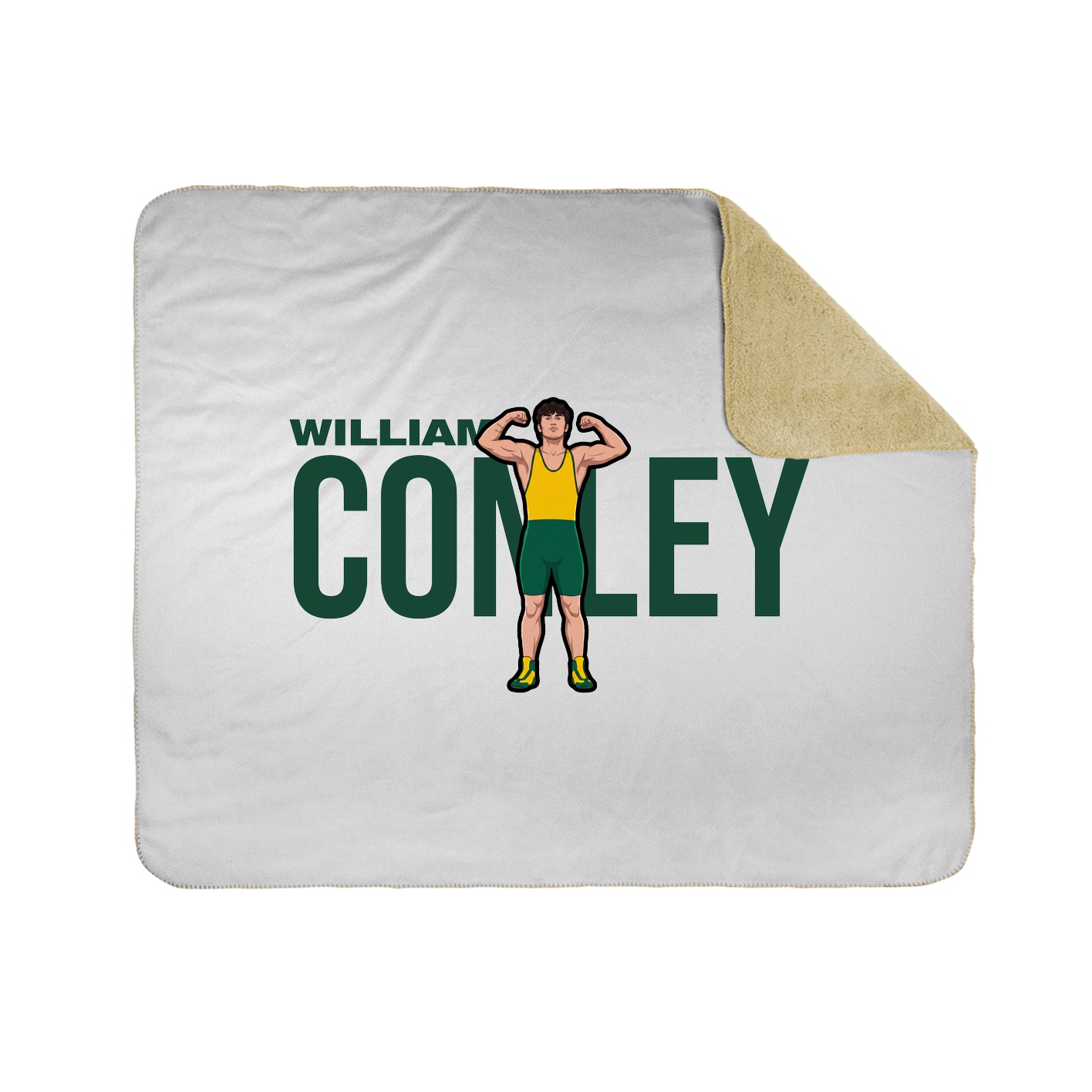 Throw Blanket — Player Name in White