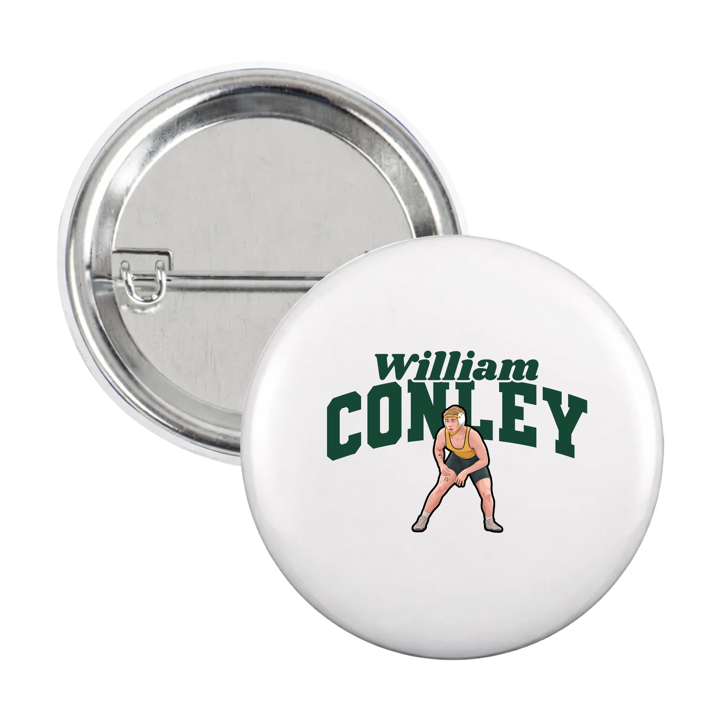 Game Day Button — Signature Arch in White