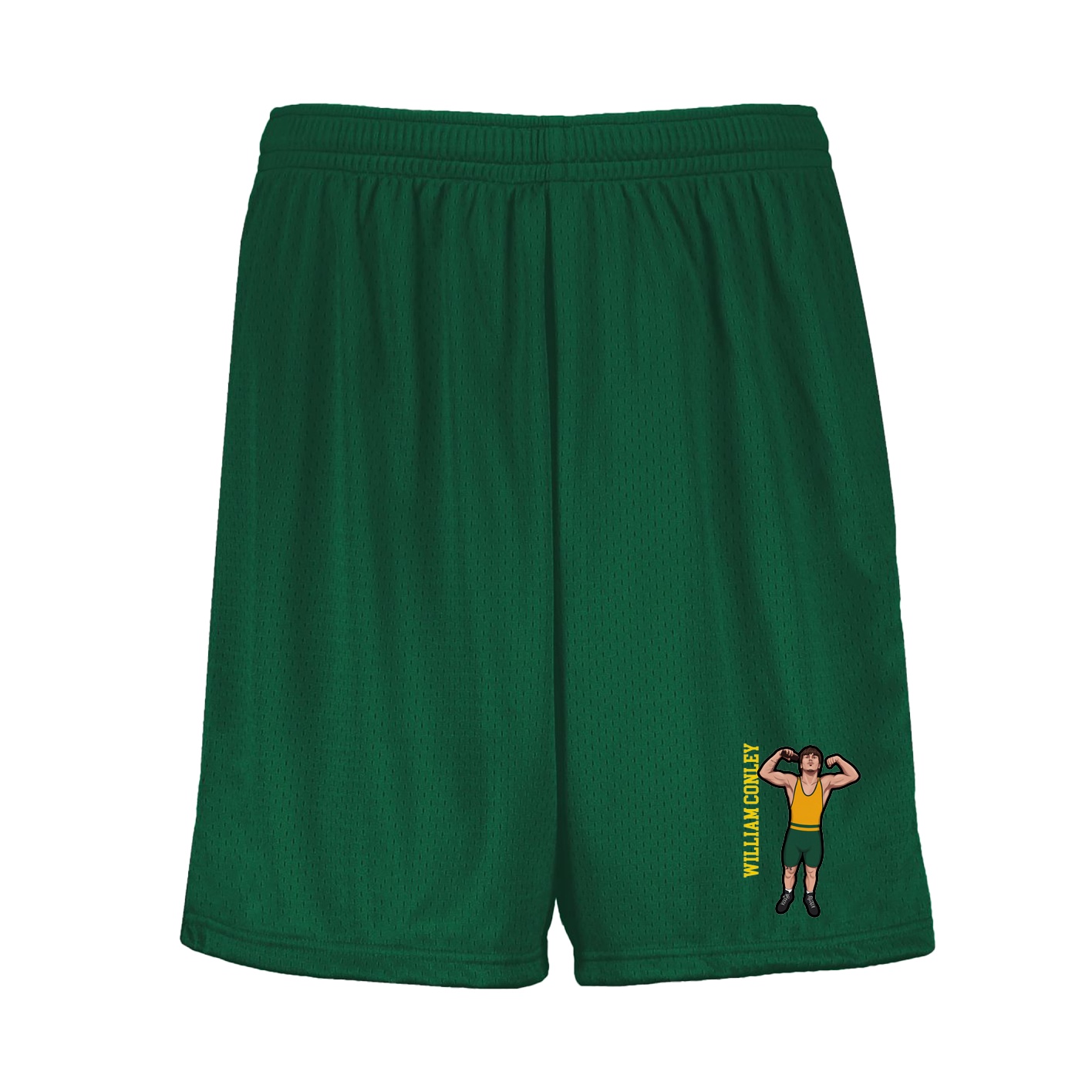 Shorts — Name Vertical in Green