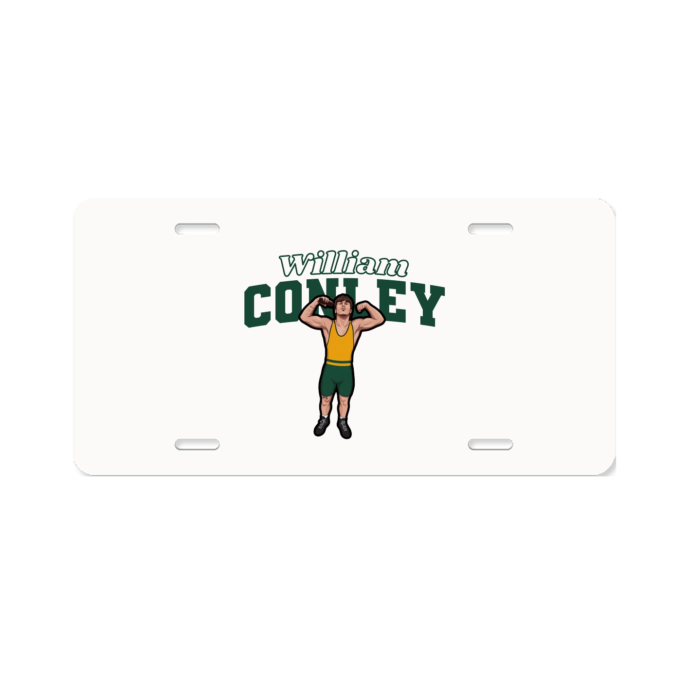 License Plate — Name Arch in Classic