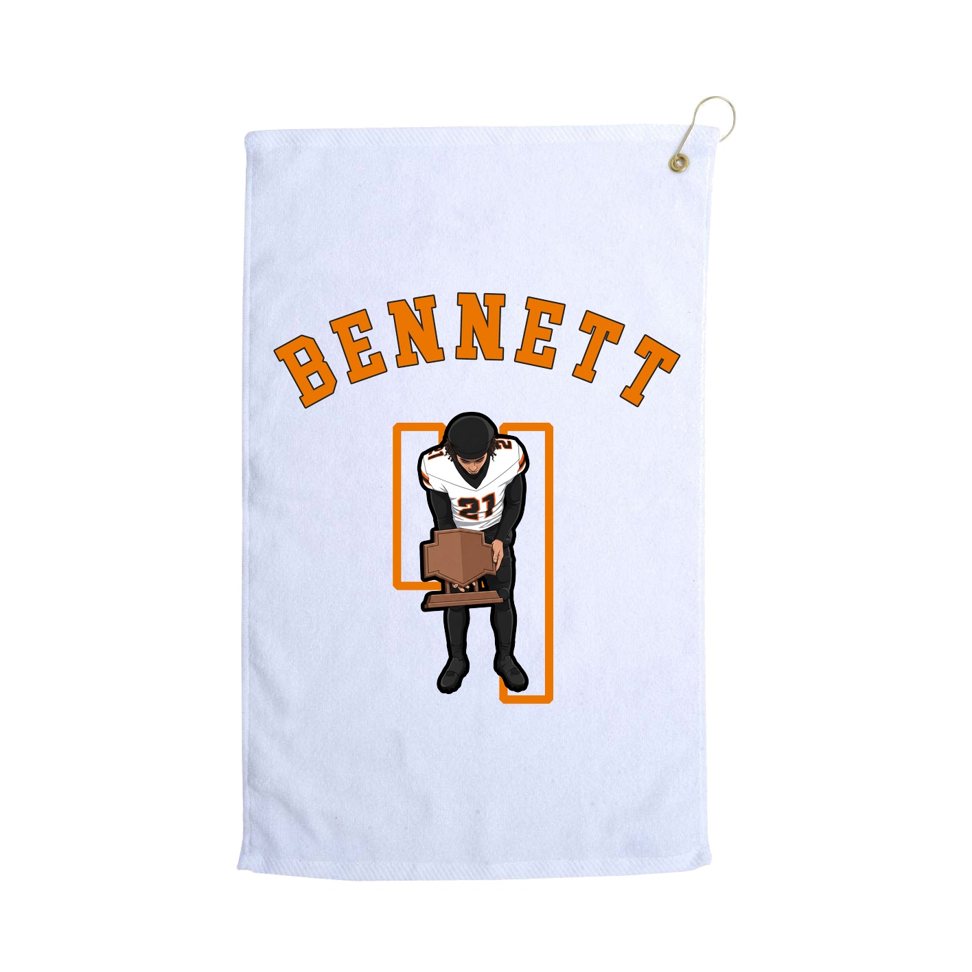 Golf Towel — Shirsey Arch in White
