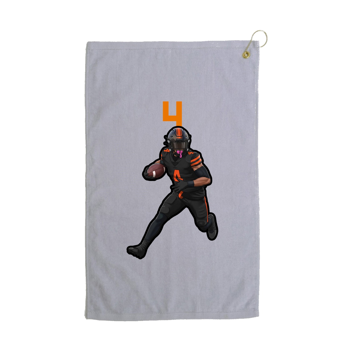 Golf Towel — Number Top in Grey