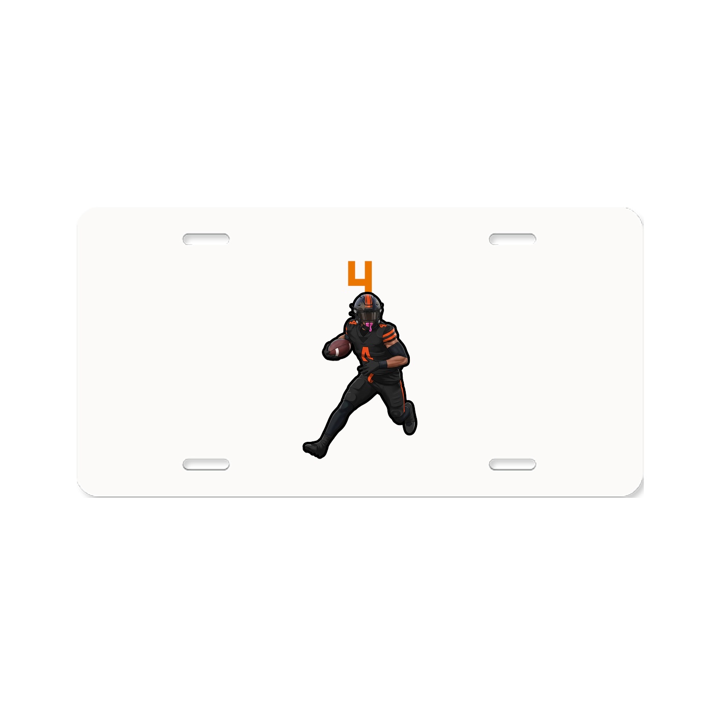 License Plate — Number Top in Classic