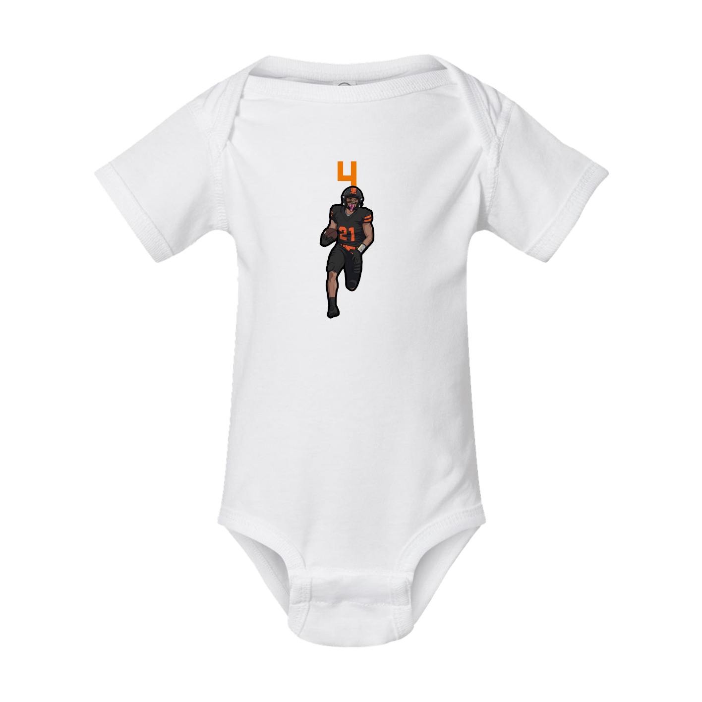 Baby Onesie — Number Top in White