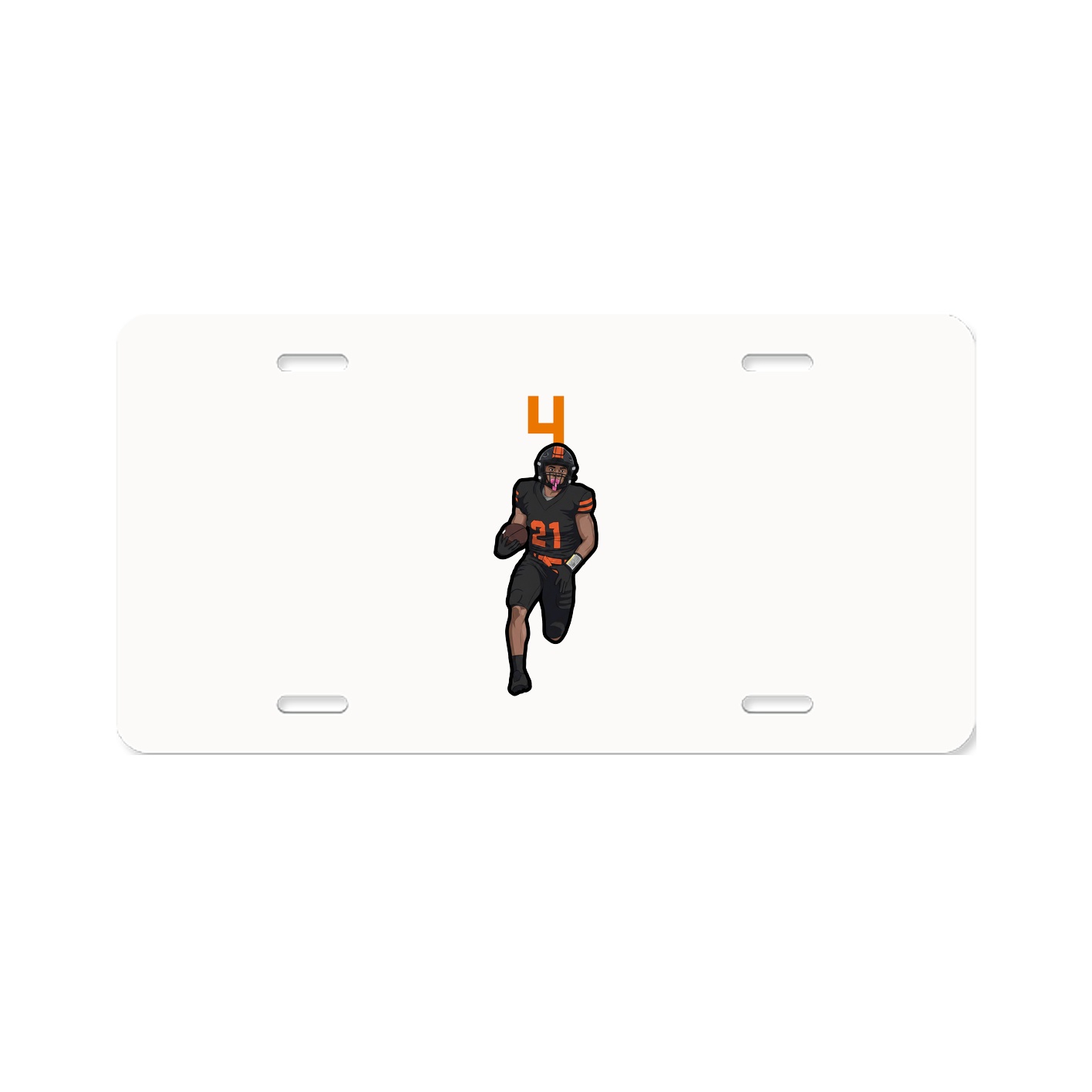 License Plate — Number Top in Classic