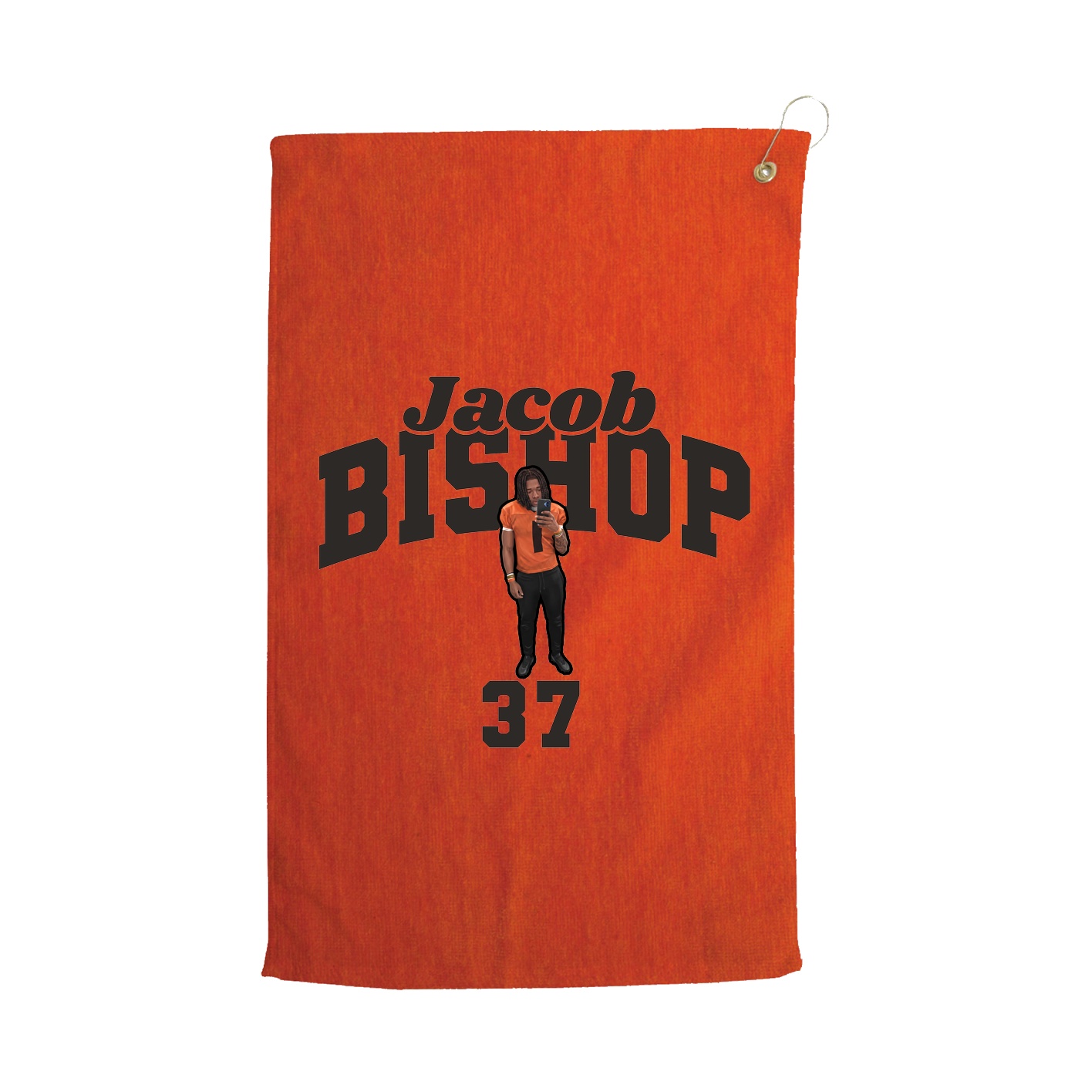 Golf Towel — Signature Arch in Orange