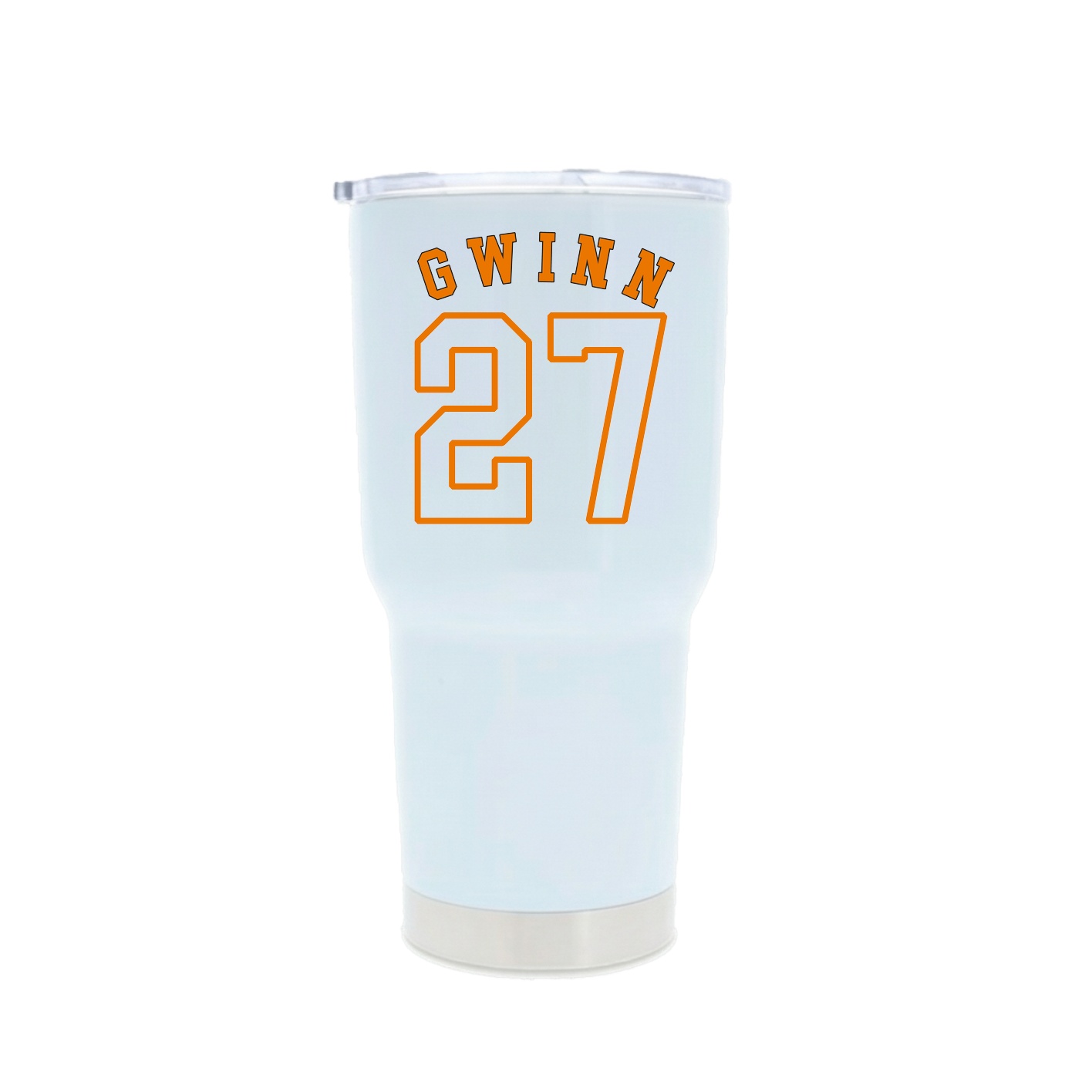 30oz Stainless Steel Tumbler — Shirsey Arch in White