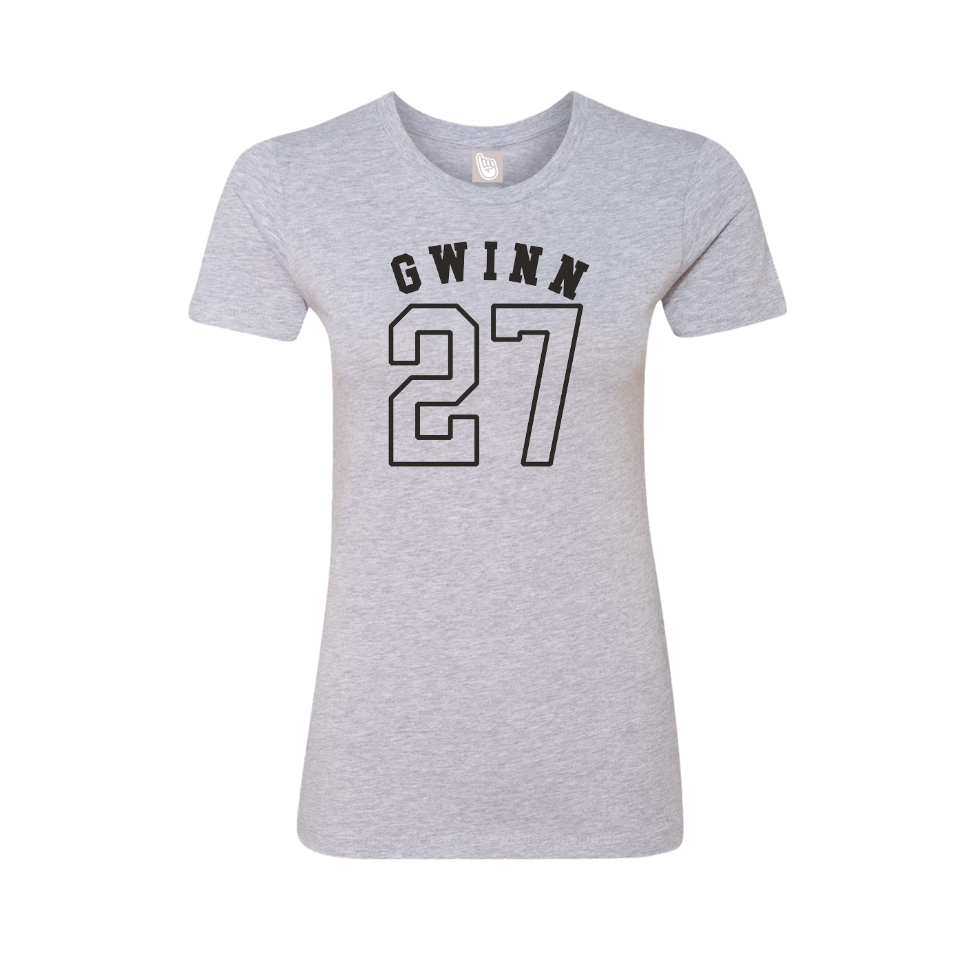 Fitted Women's Tee — Shirsey Arch in Grey
