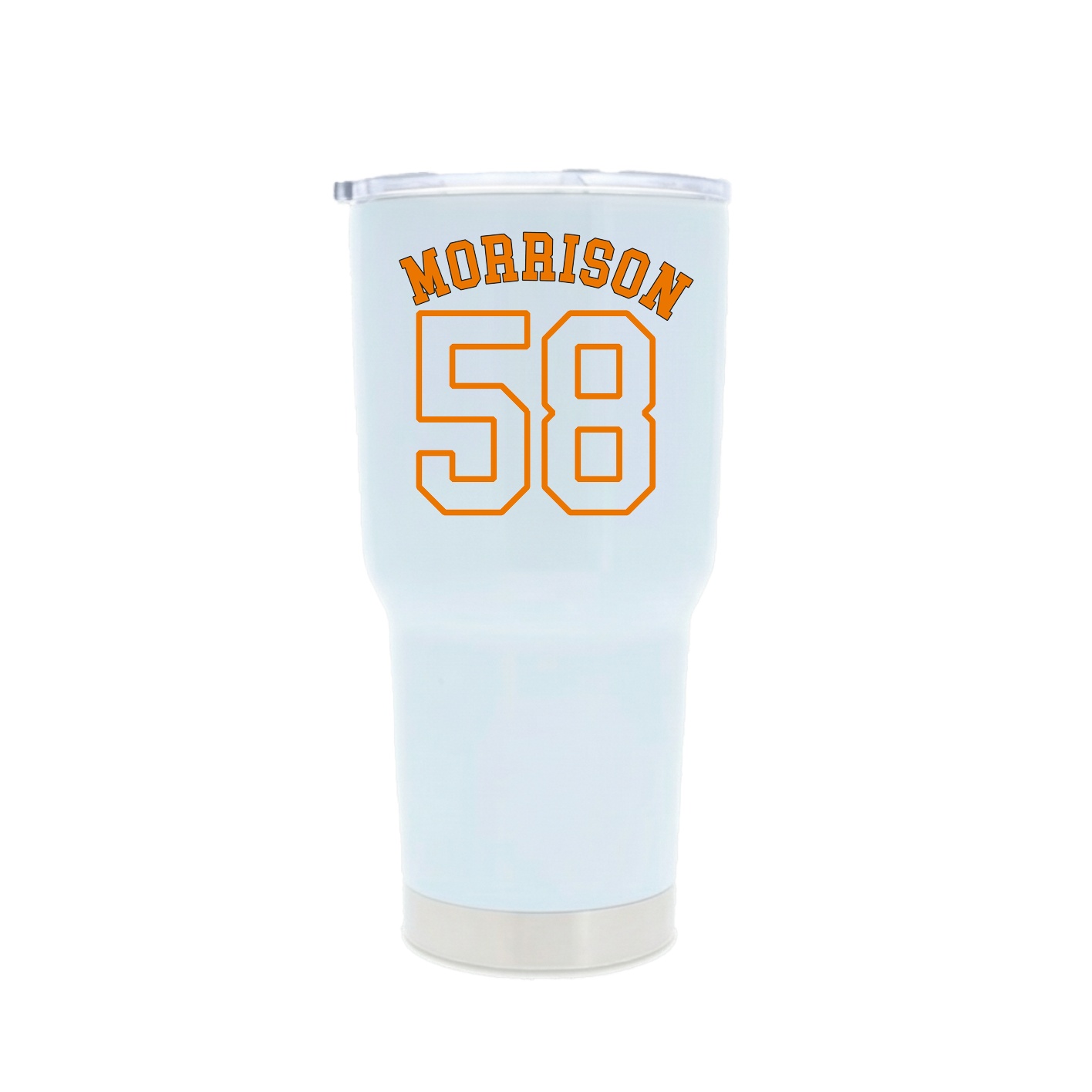 30oz Stainless Steel Tumbler — Shirsey Arch in White
