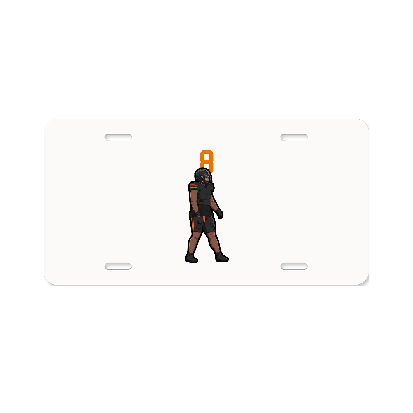 License Plate — Number Top in Classic