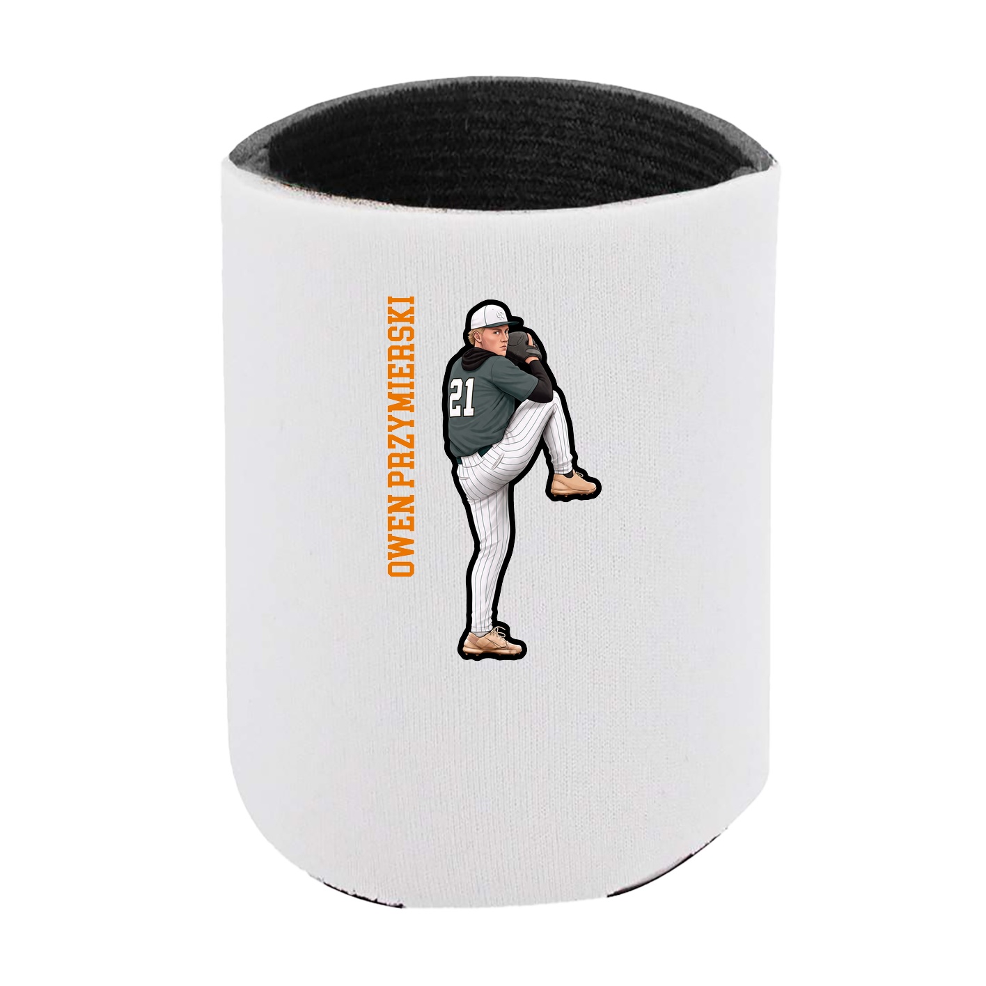 Can Holder — Name Vertical in White