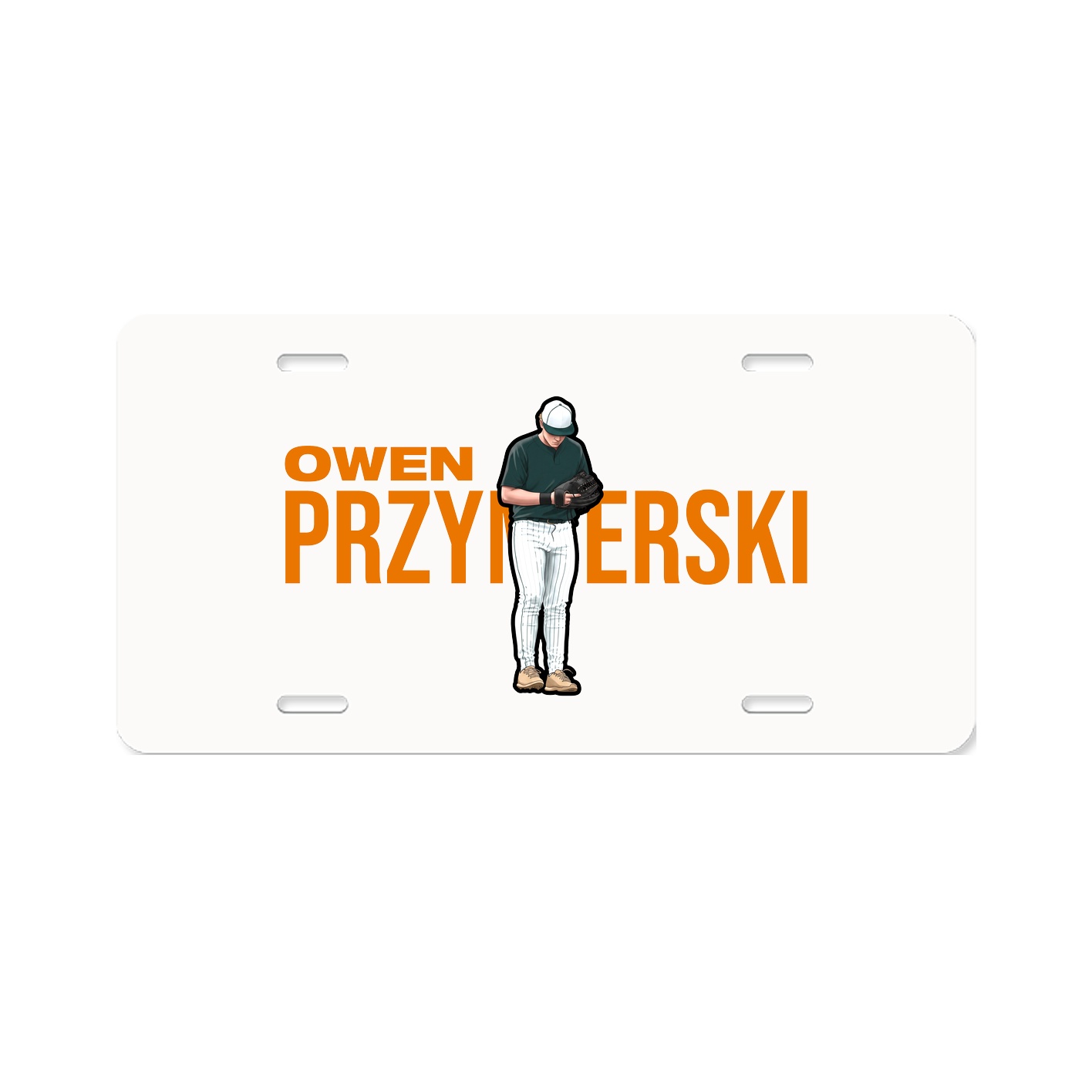 License Plate — Player Name in Classic