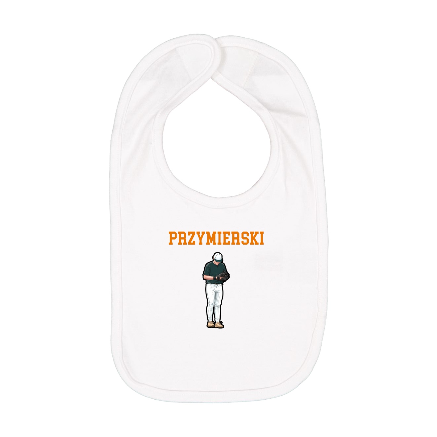 Infant Bib — Shirsey in White