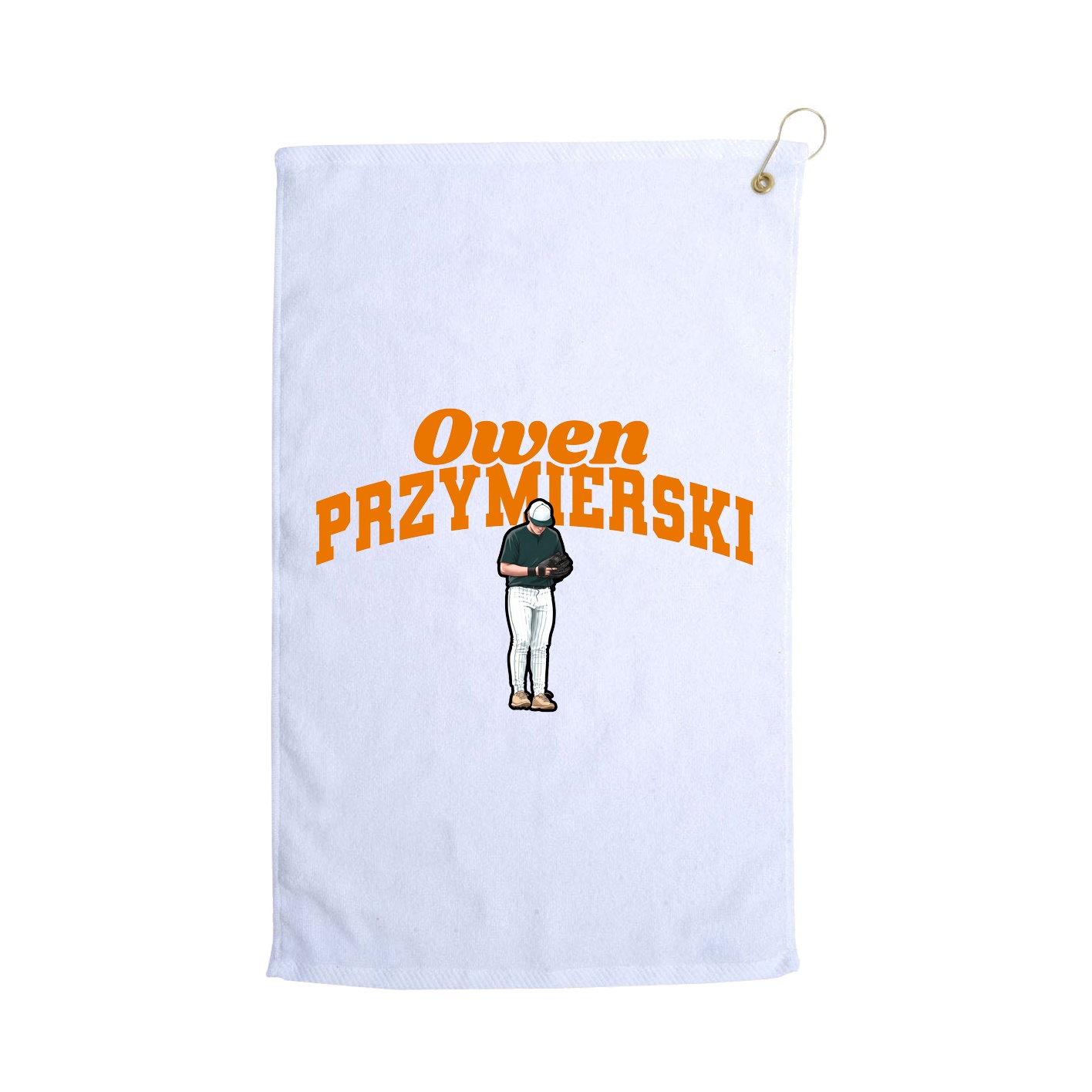 Golf Towel — Signature Arch in White