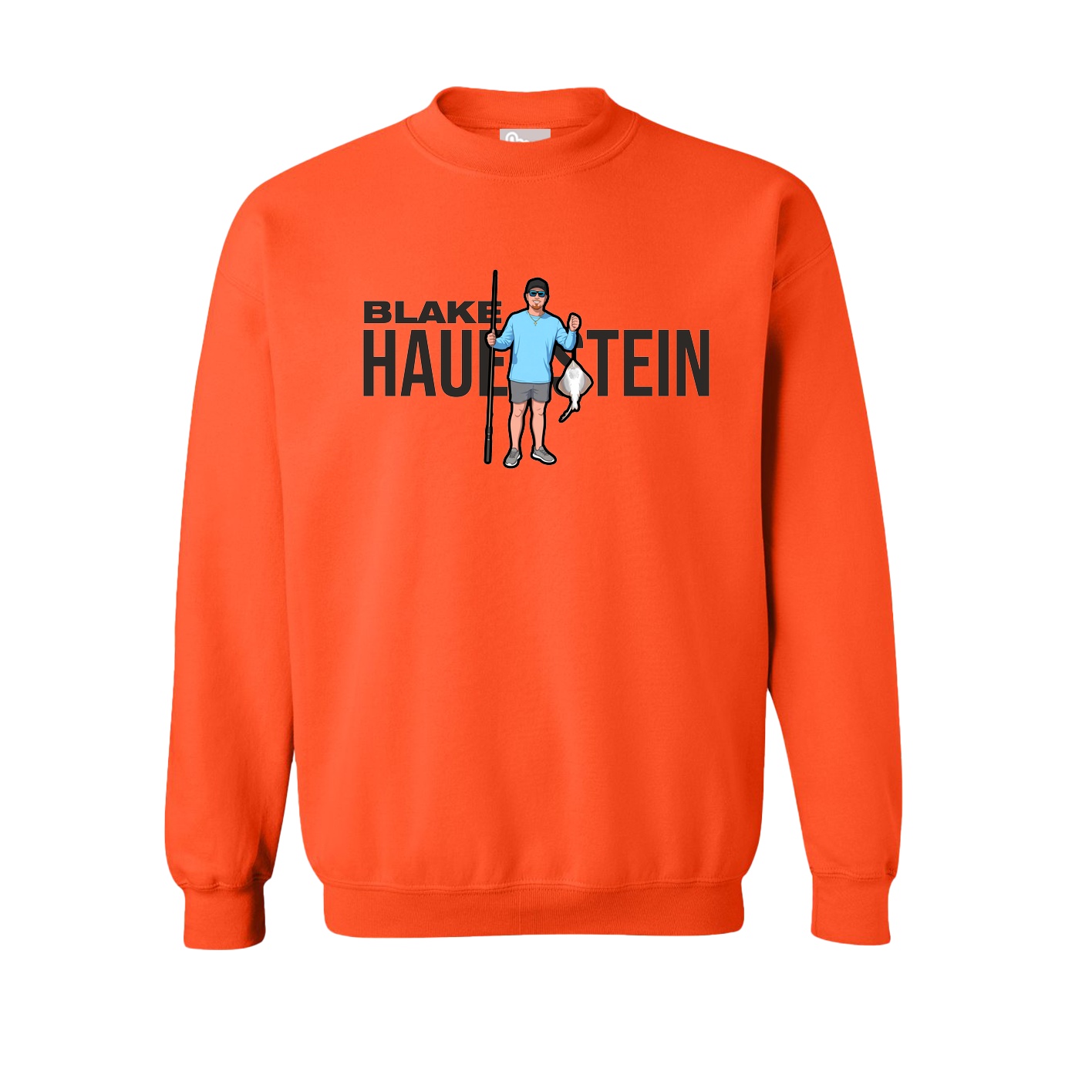 Fleece Crew — Player Name in Orange