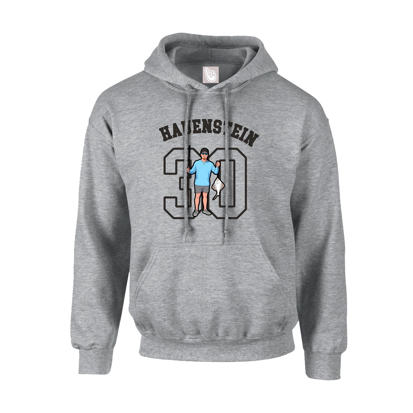 Youth Hoodie — Shirsey Arch in Grey