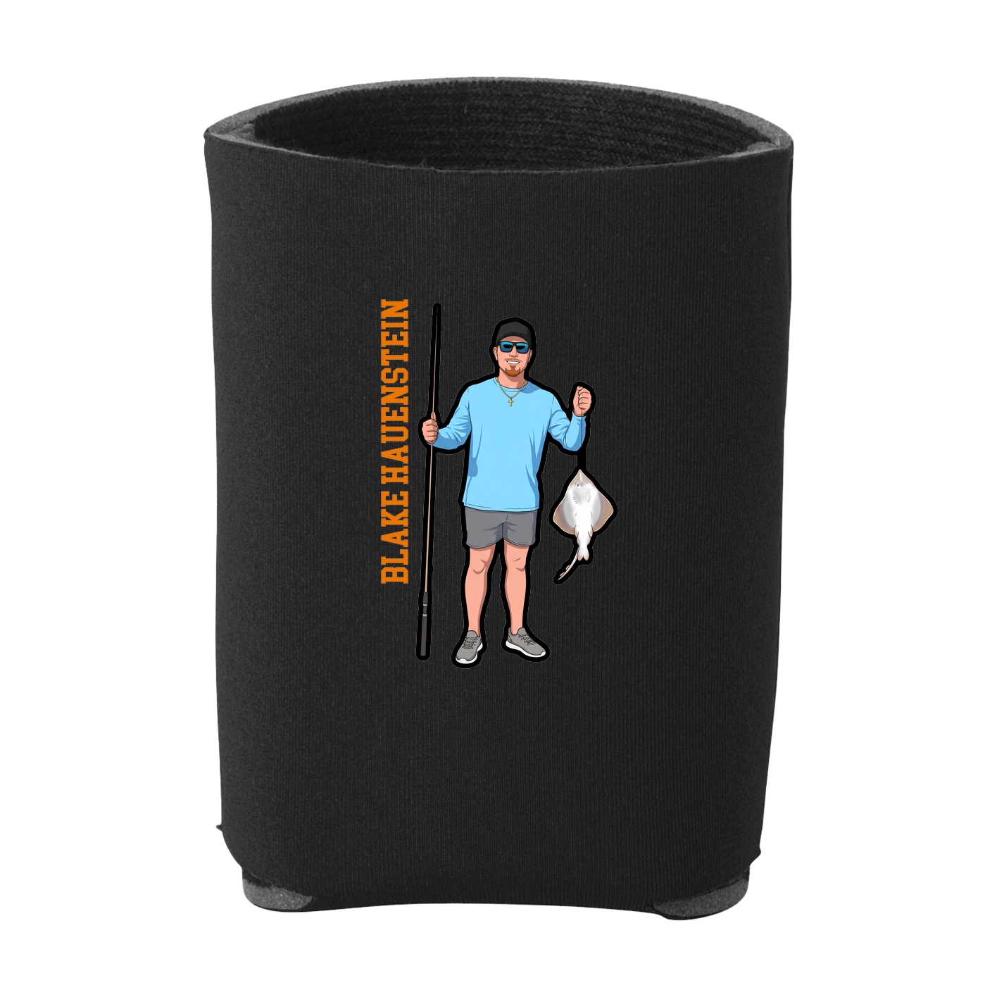 Can Holder — Name Vertical in Black