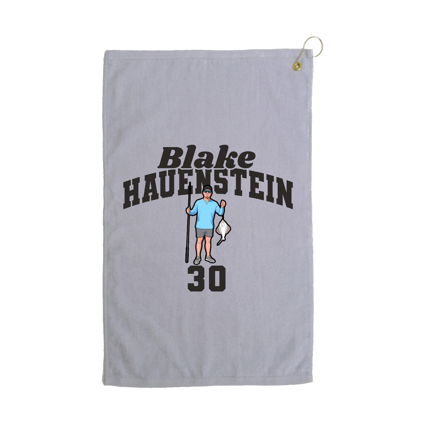 Golf Towel — Signature Arch in Grey