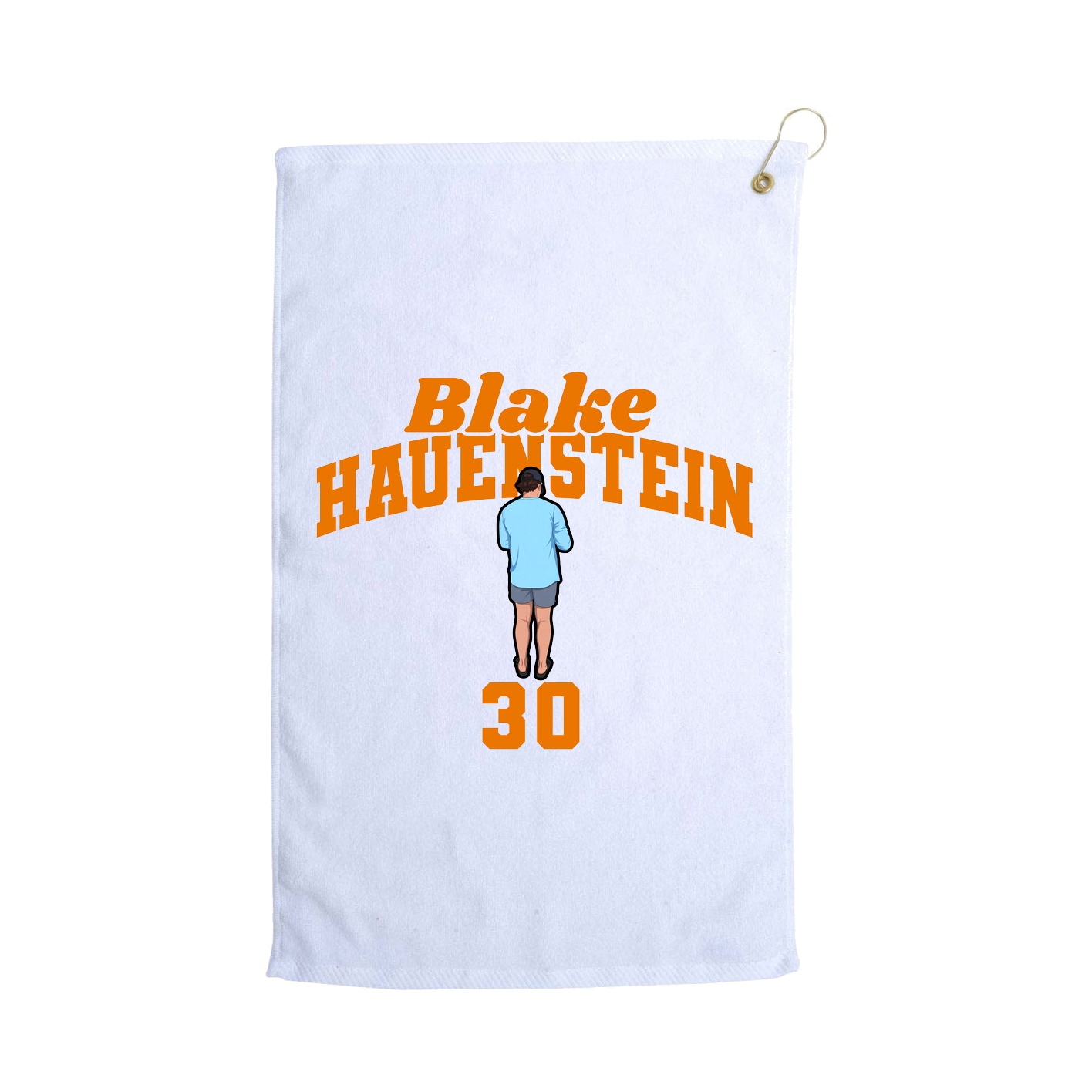 Golf Towel — Signature Arch in White