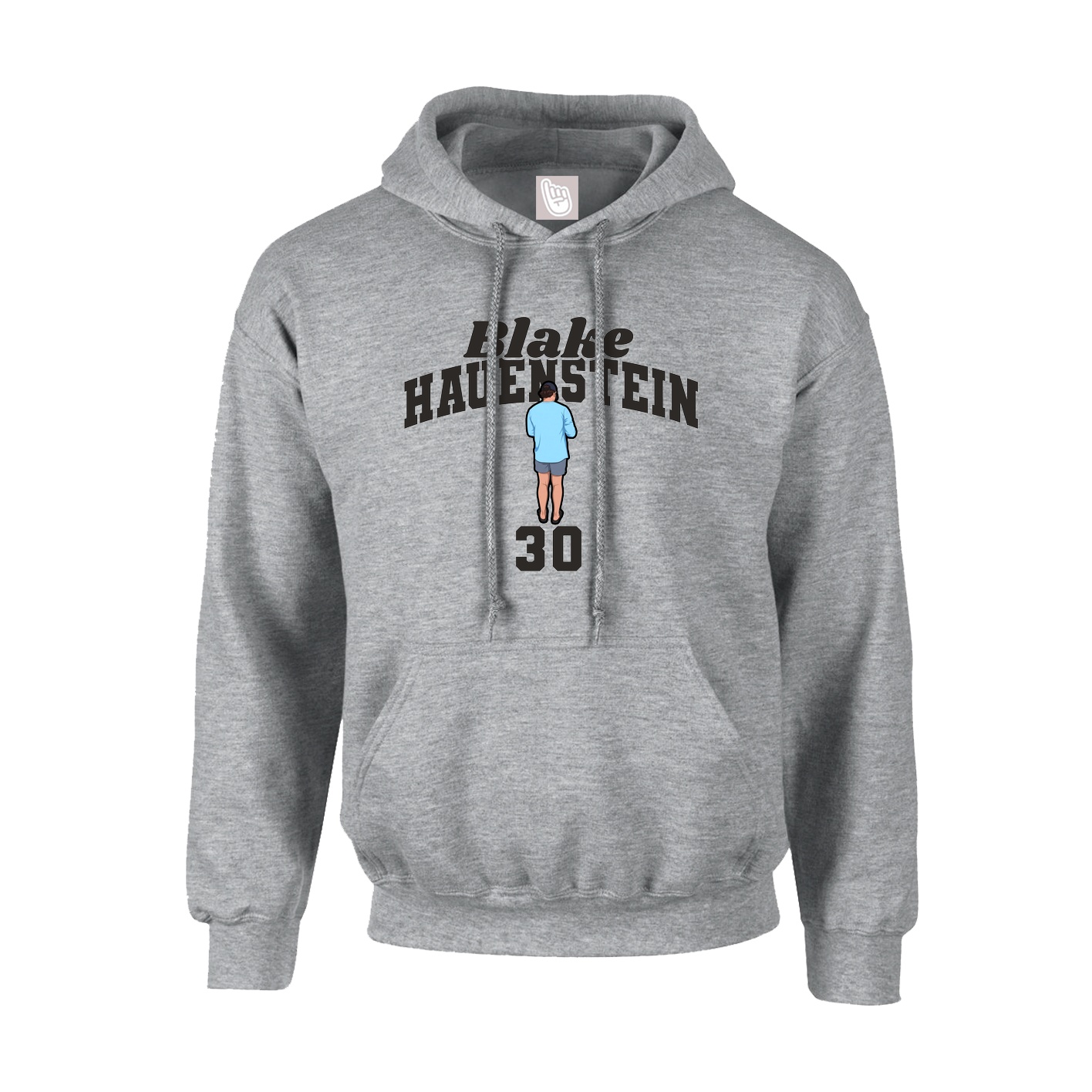 Youth Hoodie — Signature Arch in Grey