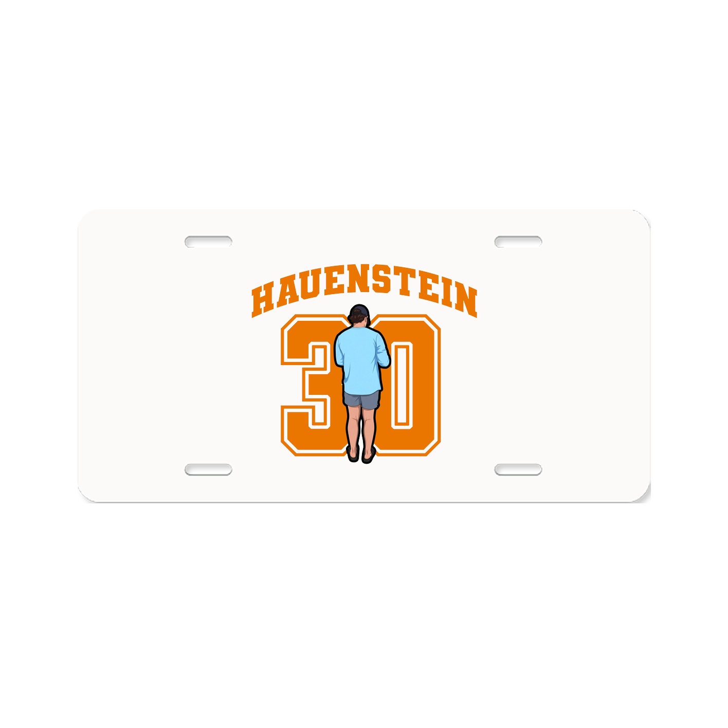 License Plate — Number in Classic