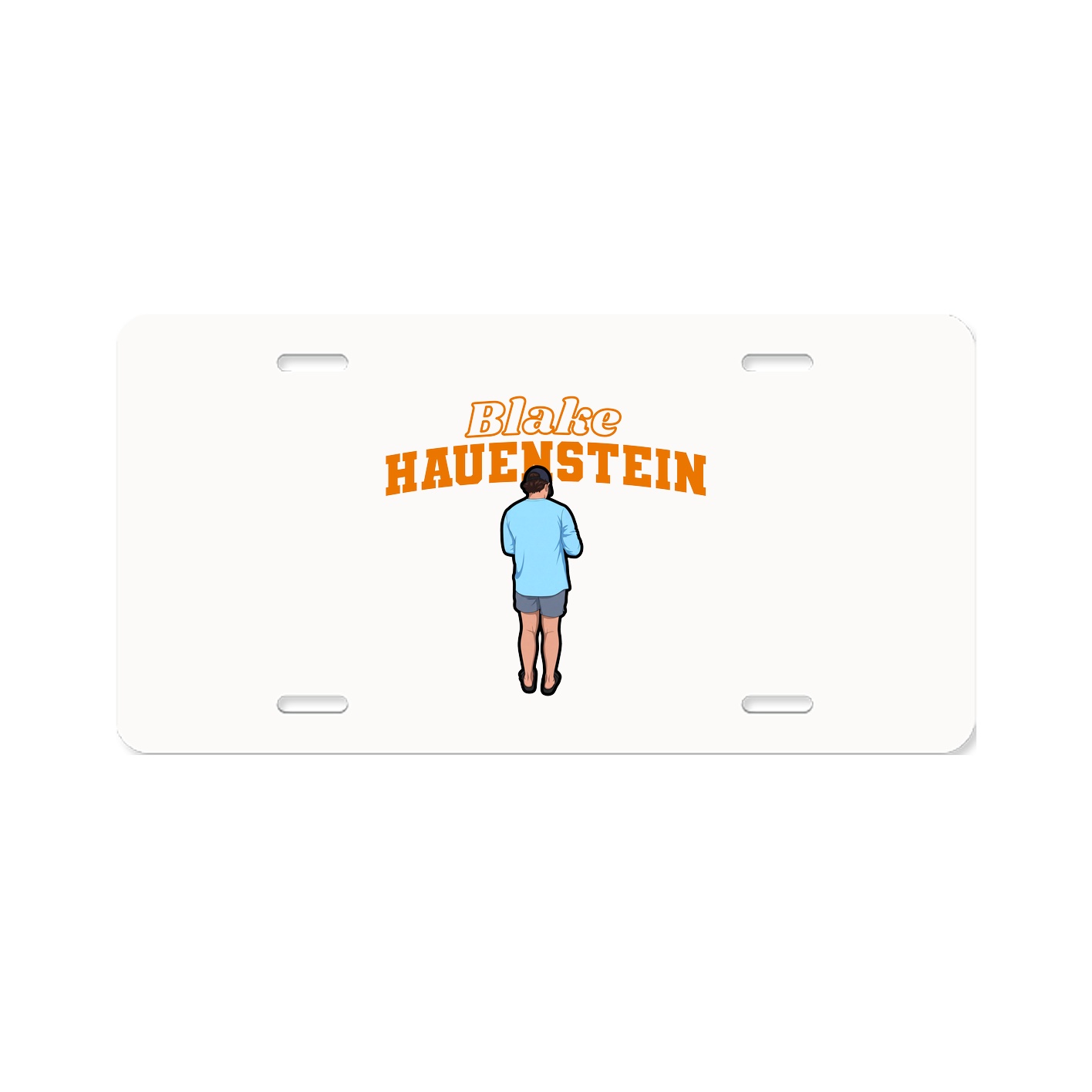 License Plate — Name Arch in Classic