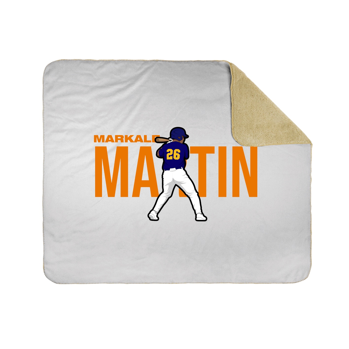 Throw Blanket — Player Name in White