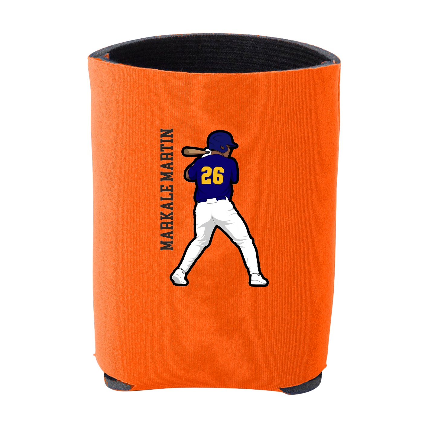 Can Holder — Name Vertical in Orange