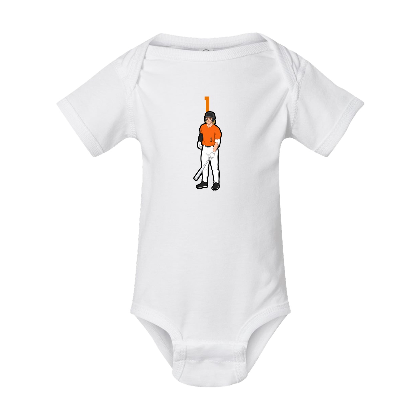 Baby Onesie — Number Top in White