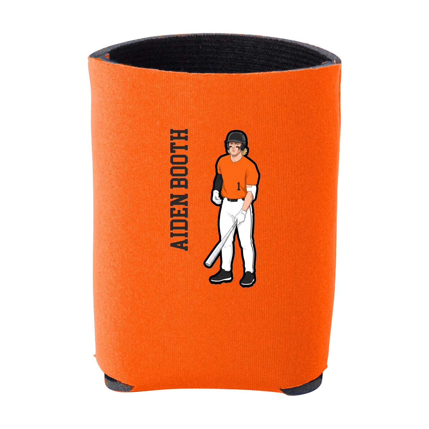 Can Holder — Name Vertical in Orange
