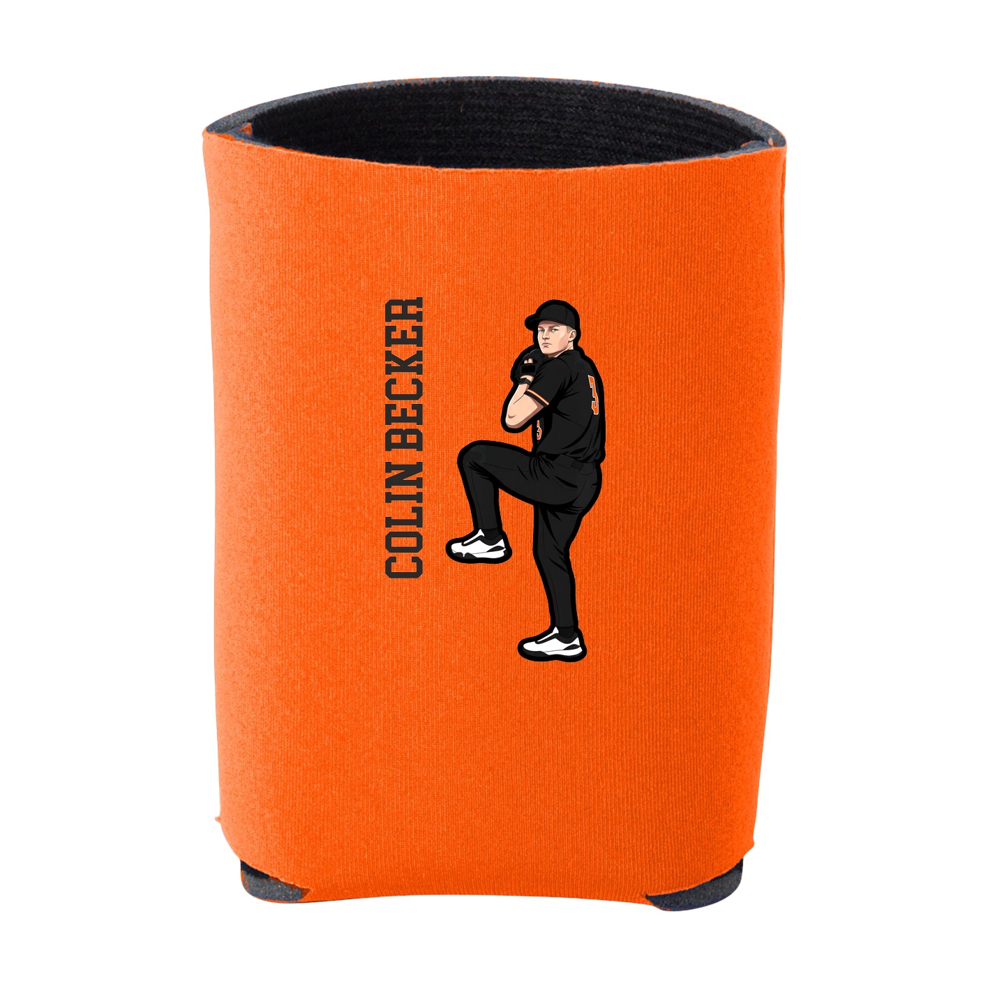 Can Holder — Name Vertical in Orange