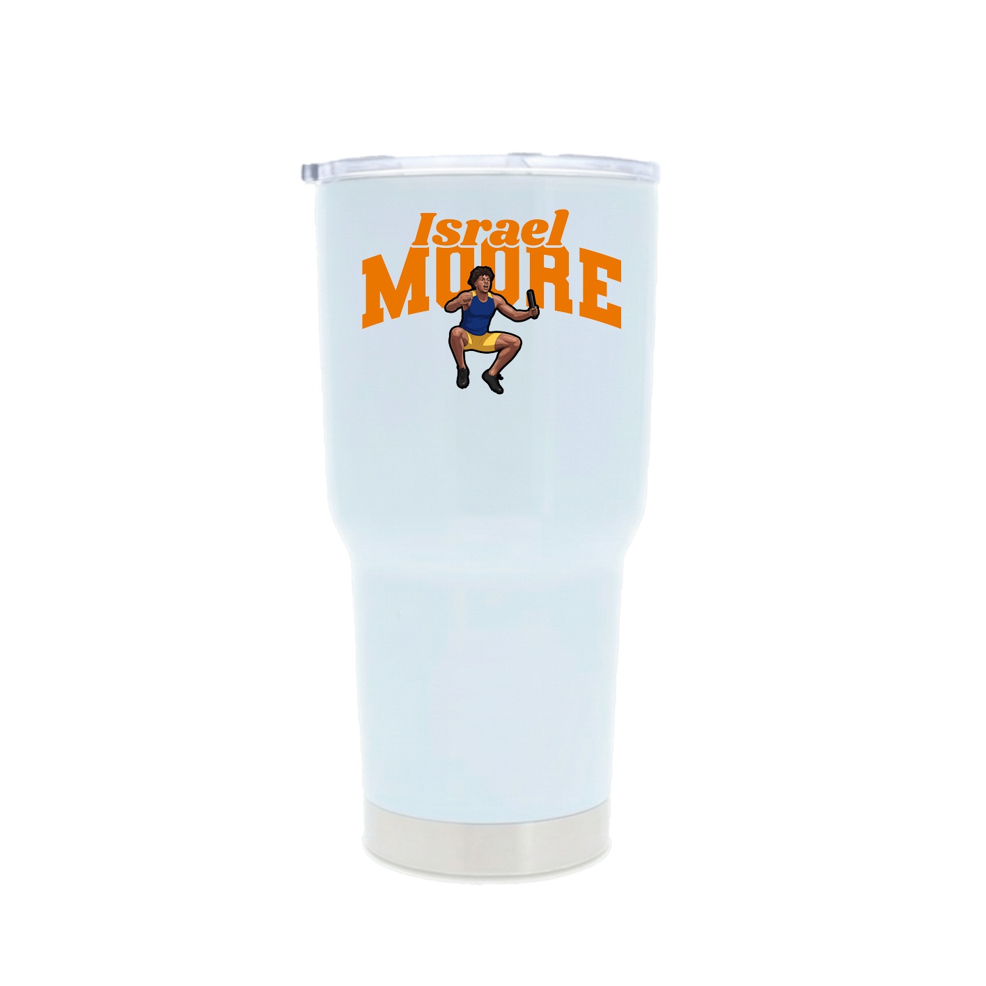 30oz Stainless Steel Tumbler — Signature Arch in White