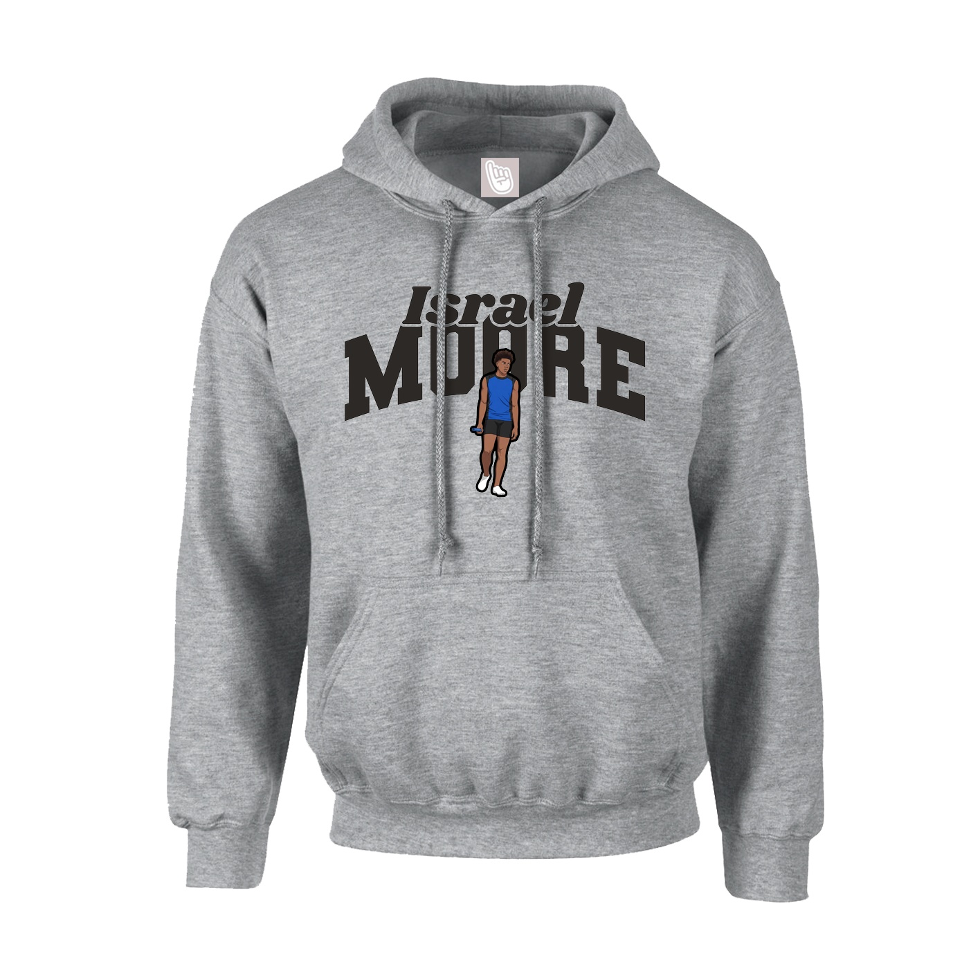 Youth Hoodie — Signature Arch in Grey