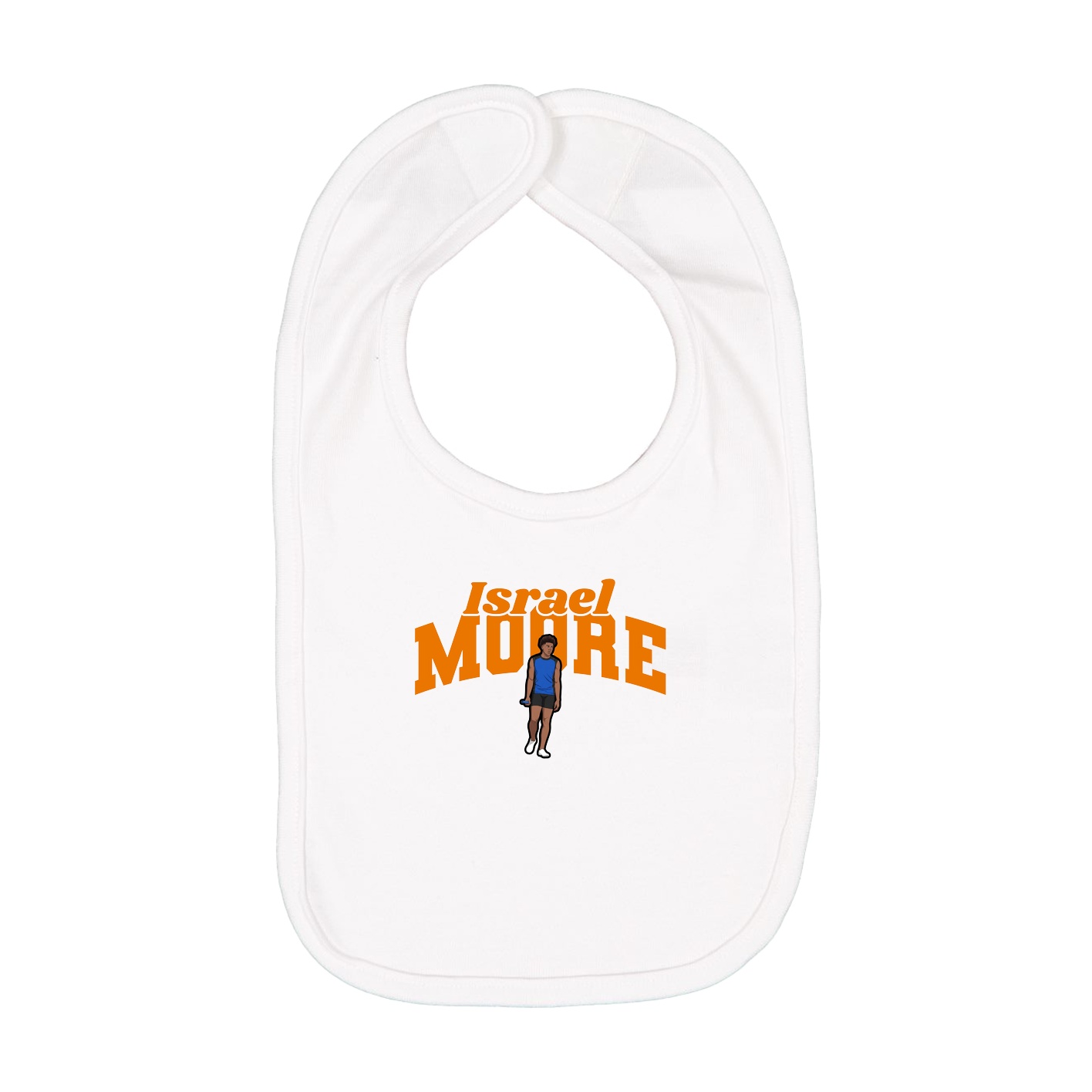 Infant Bib — Signature Arch in White