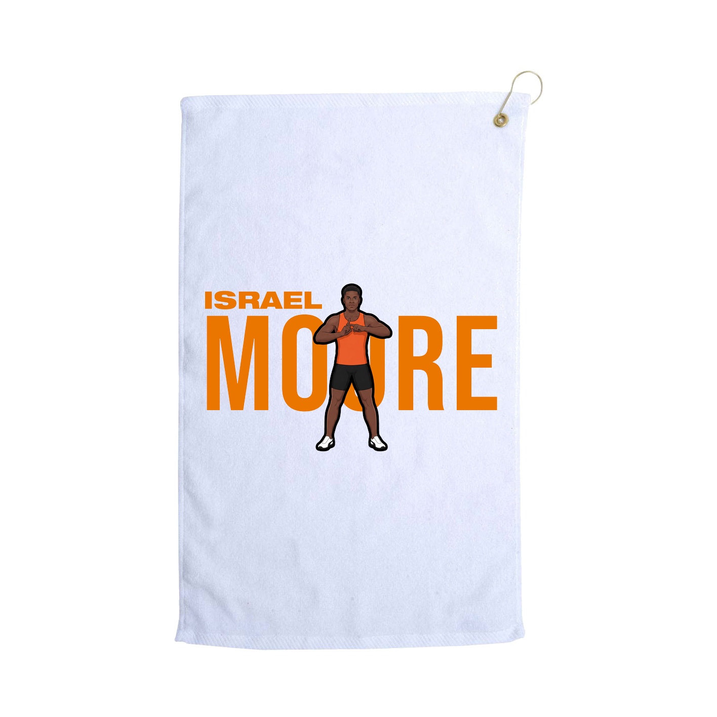 Golf Towel — Player Name in White
