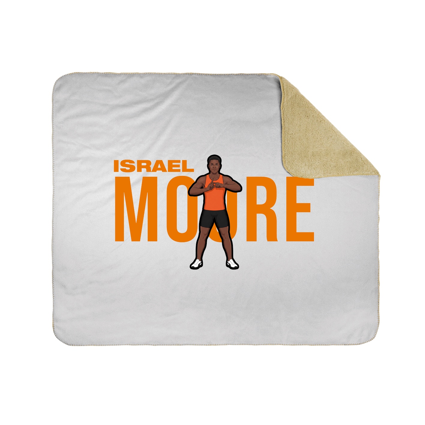 Throw Blanket — Player Name in White