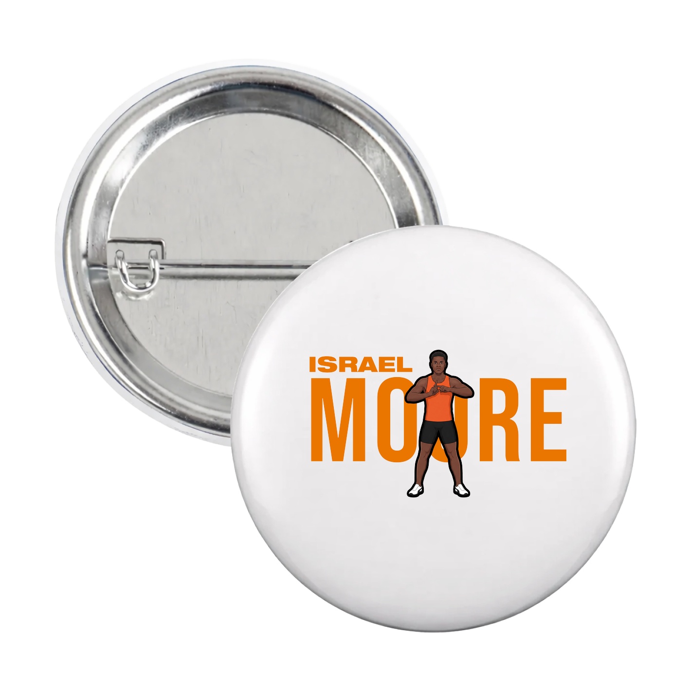 Game Day Button — Player Name in White
