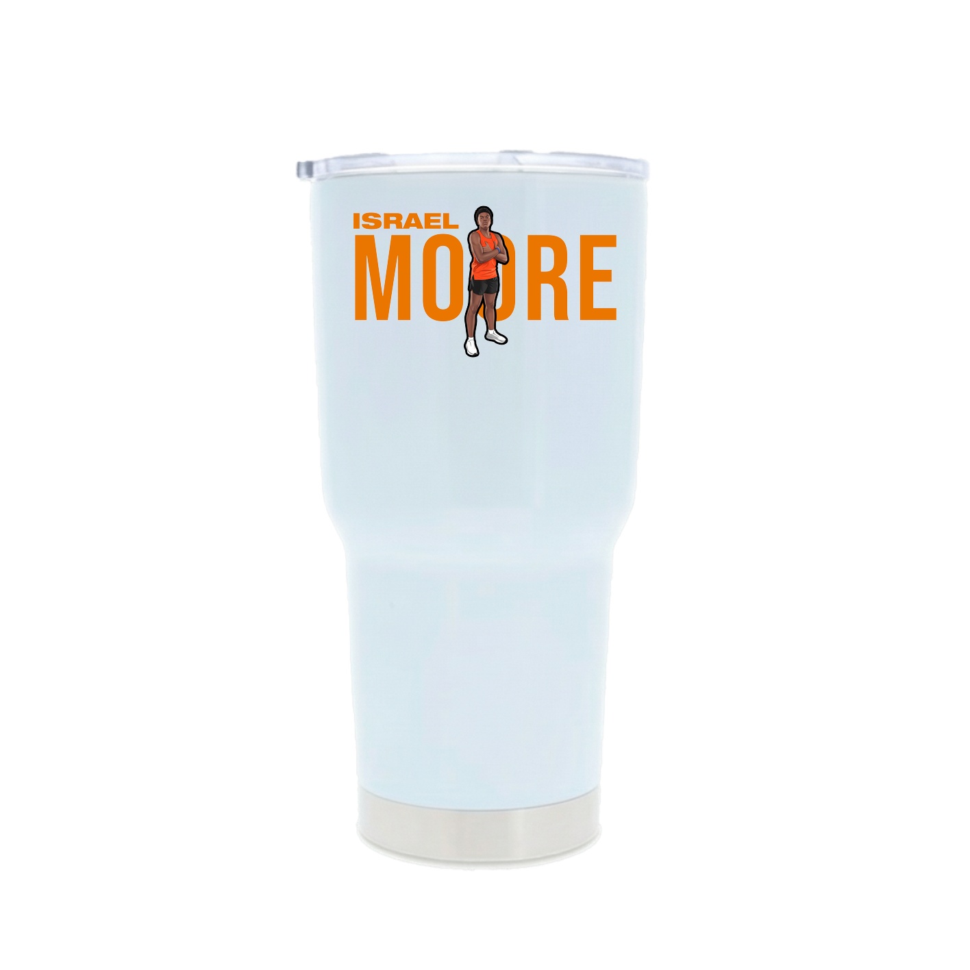 30oz Stainless Steel Tumbler — Player Name in White