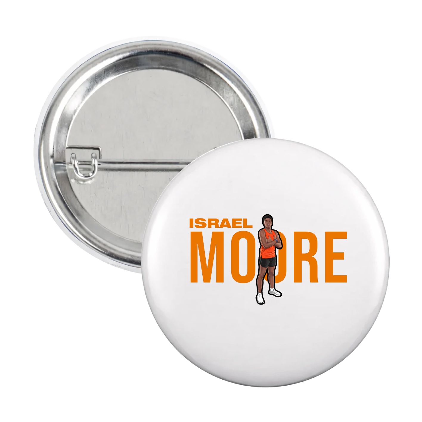 Game Day Button — Player Name in White