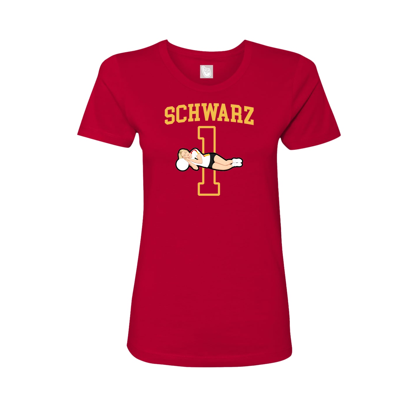 Fitted Women's Tee — Shirsey in Red
